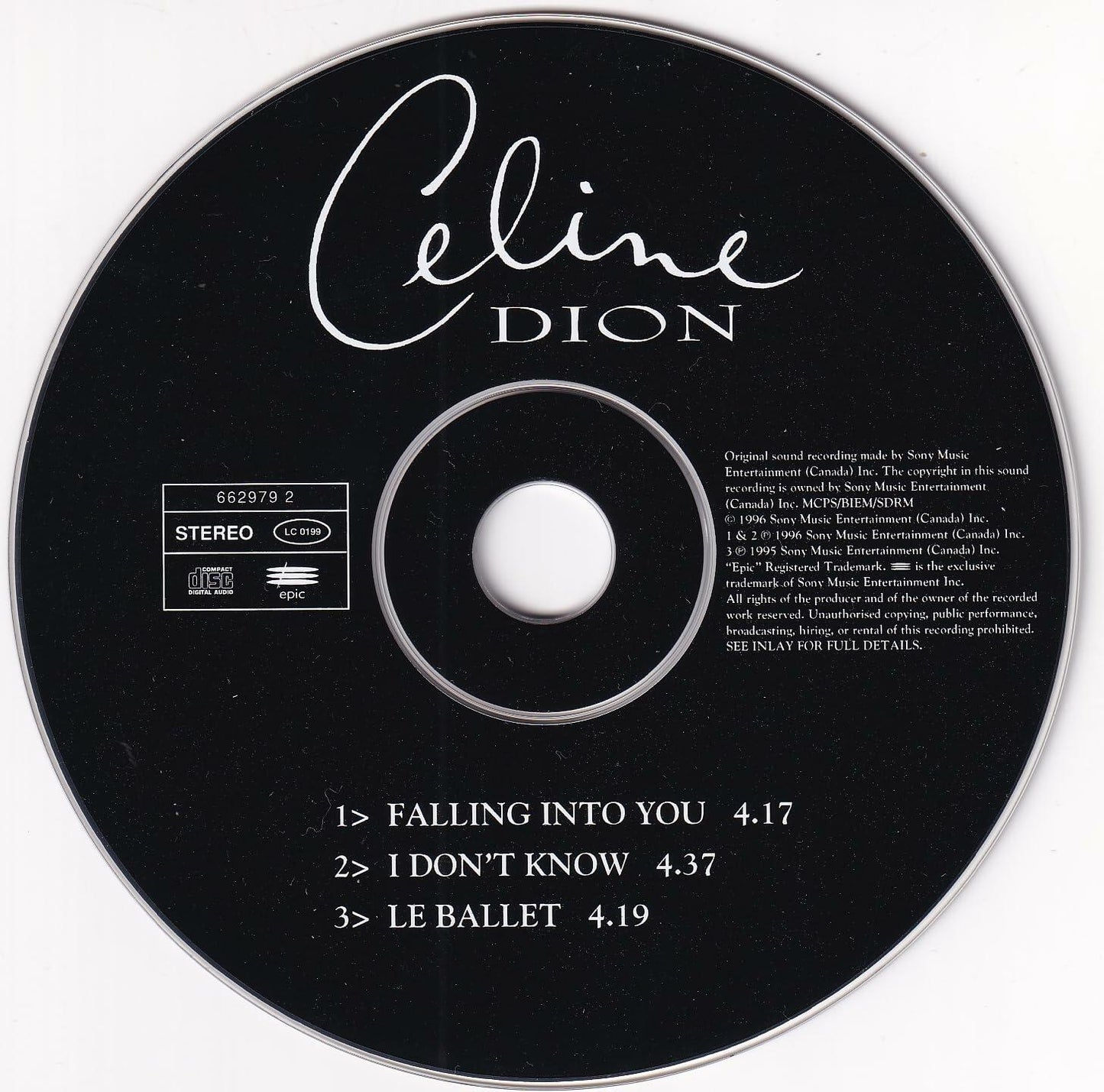Falling into you [Single-CD] [Audio CD] Celine Dion