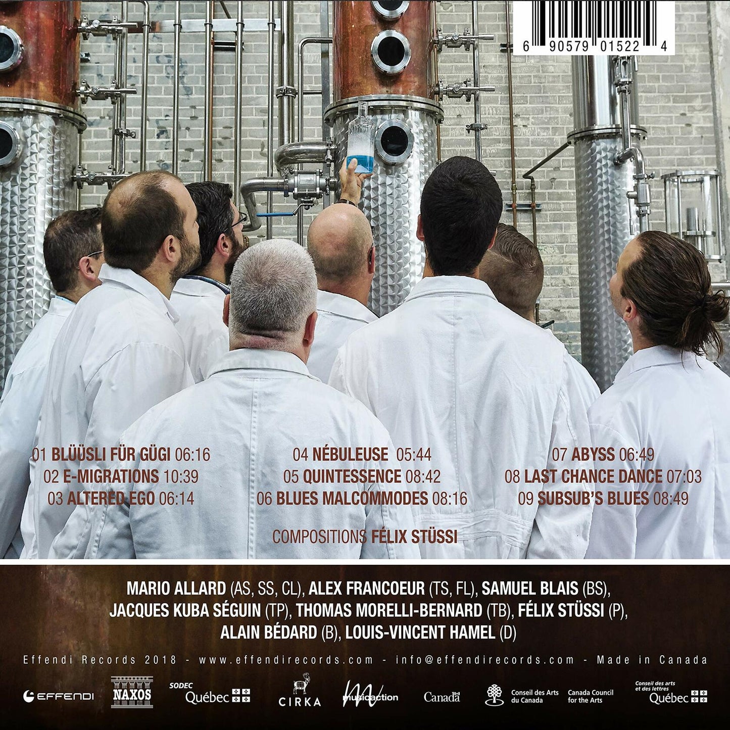 Jazzlab Orchestra: Quintessence [Audio CD] Mario Allard; Alex Francoeur; Samuel Blais; Jacques Kuba Seguin; Thomas Morelli-Bernard; Felix Stussi; Alain Bedard and Louis-Vincent Hamel