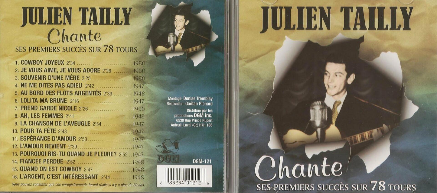 Julien Tailly Chante ses premiers succes sur 78 tours [Audio CD]