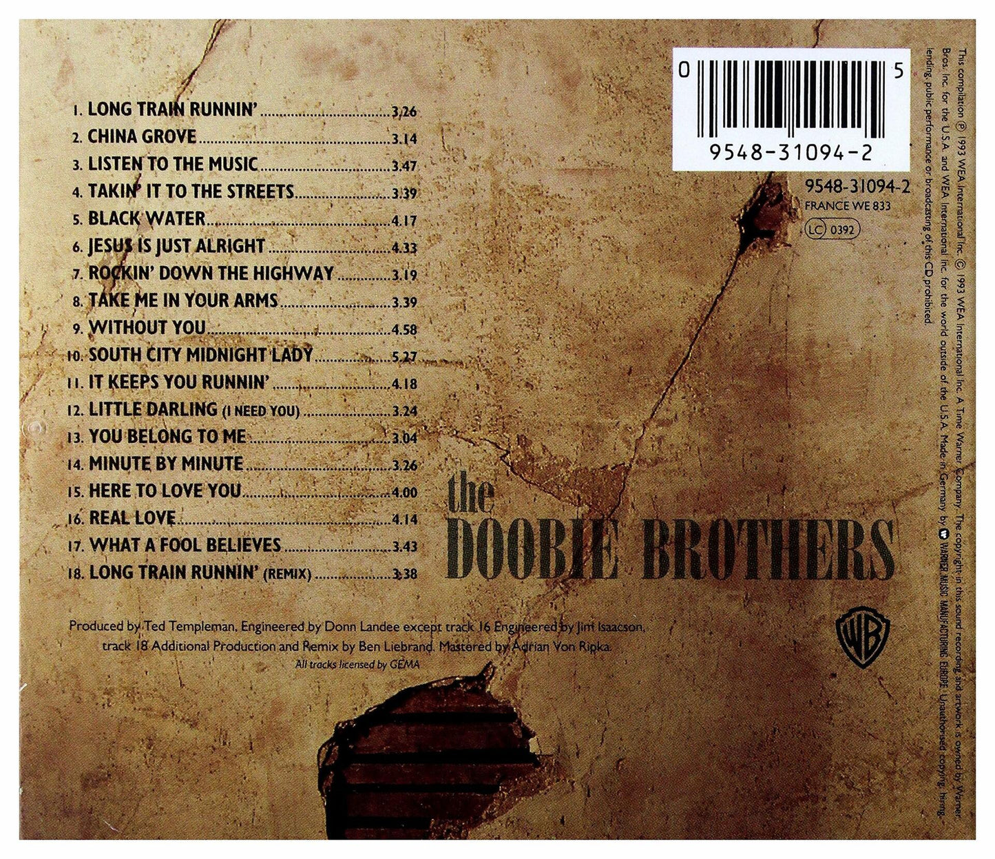 Listen to the Music - The Very Best of The Doobie Brothers [Audio CD] The Doobie Brothers - Very Good