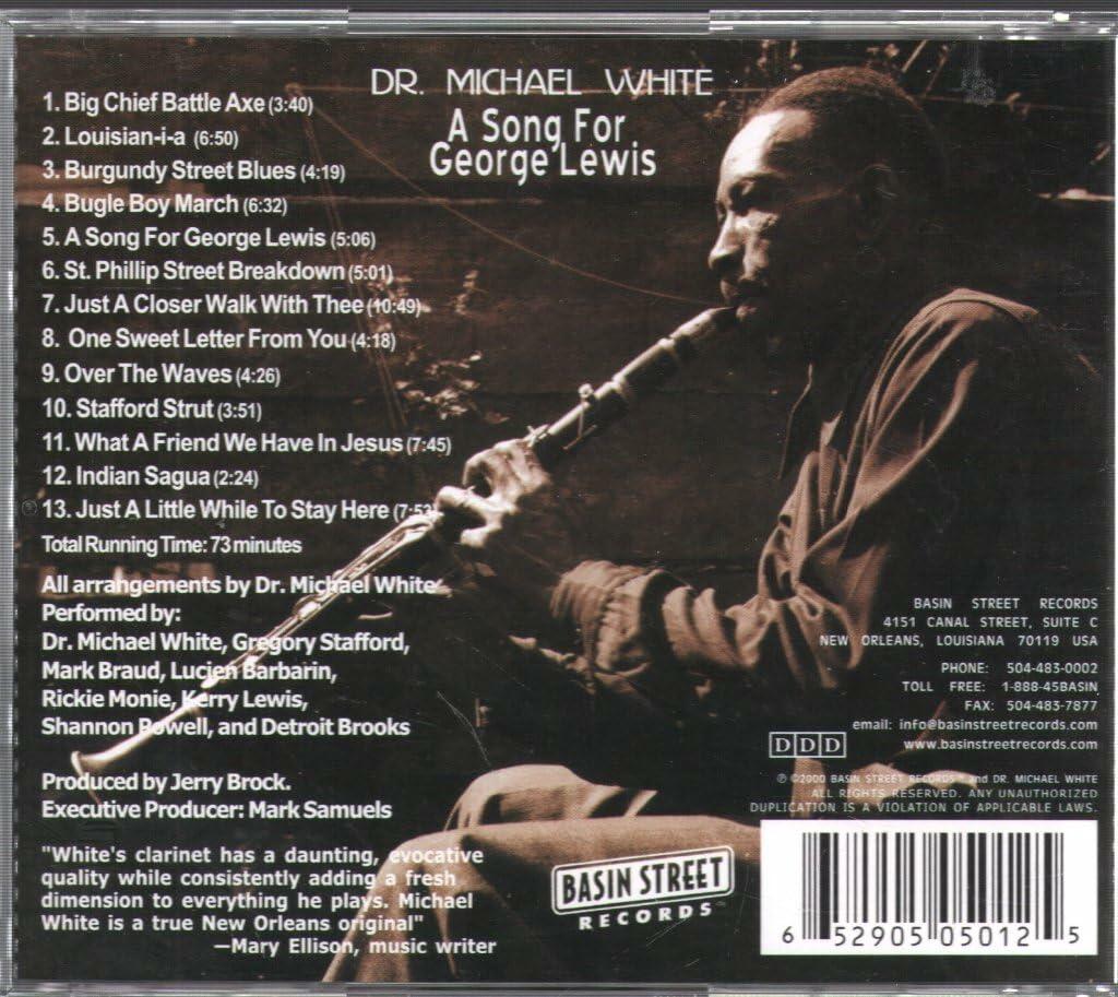 Song For George Lewis [Audio CD] Michael White, Dr. - Very Good