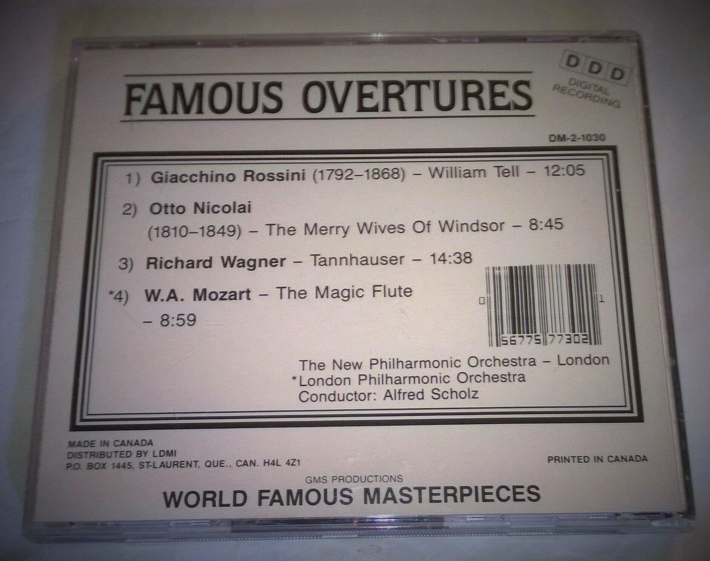 Magic Flute [Audio CD] Famous Overtures