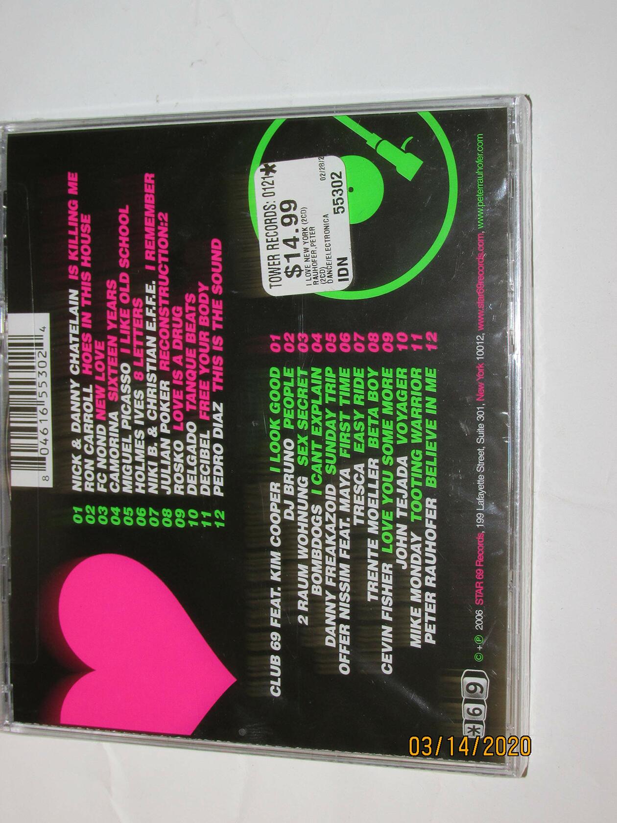 I Love New York [Audio CD] Rauhofer, Peter - Very Good