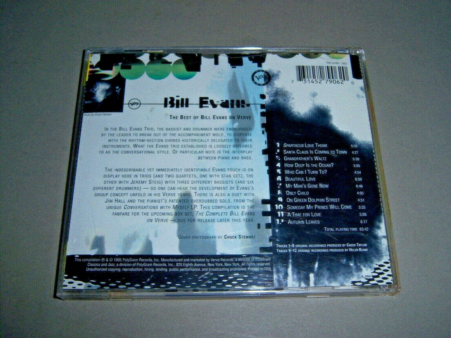 Best of on Verve [Audio CD] Evans, Bill