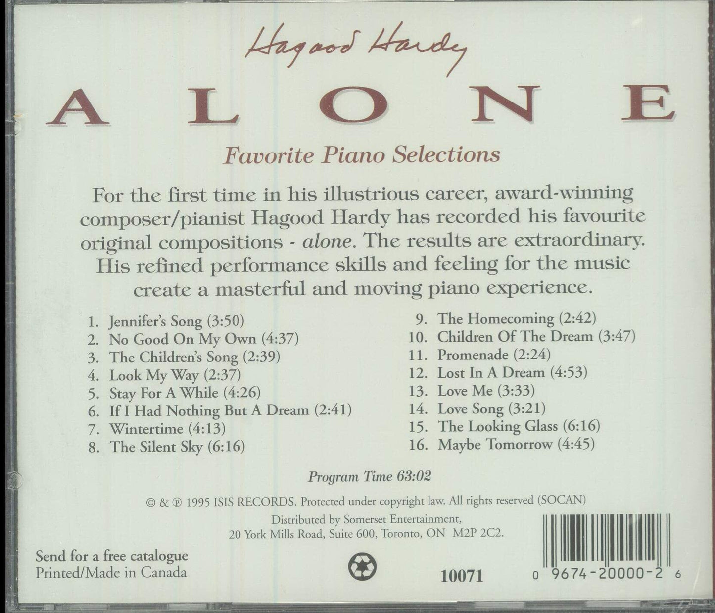 Alone [Audio CD] - Very Good