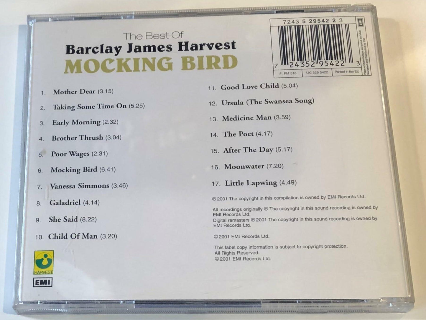 Mocking Bird: Best Of [Audio CD] BARCLAY JAMES HARVEST - Very Good