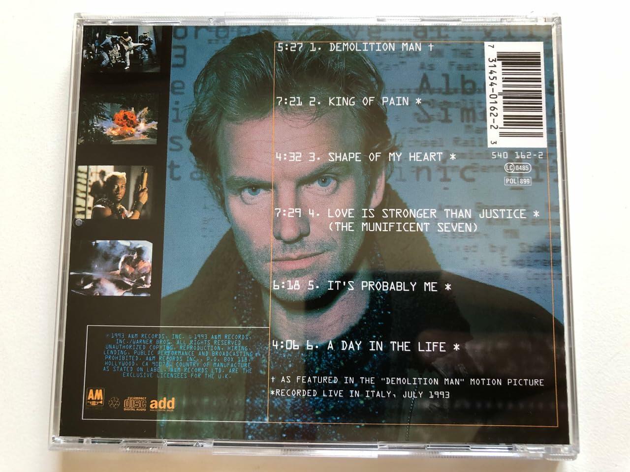 Demolition Man [Audio CD] Sting - Very Good