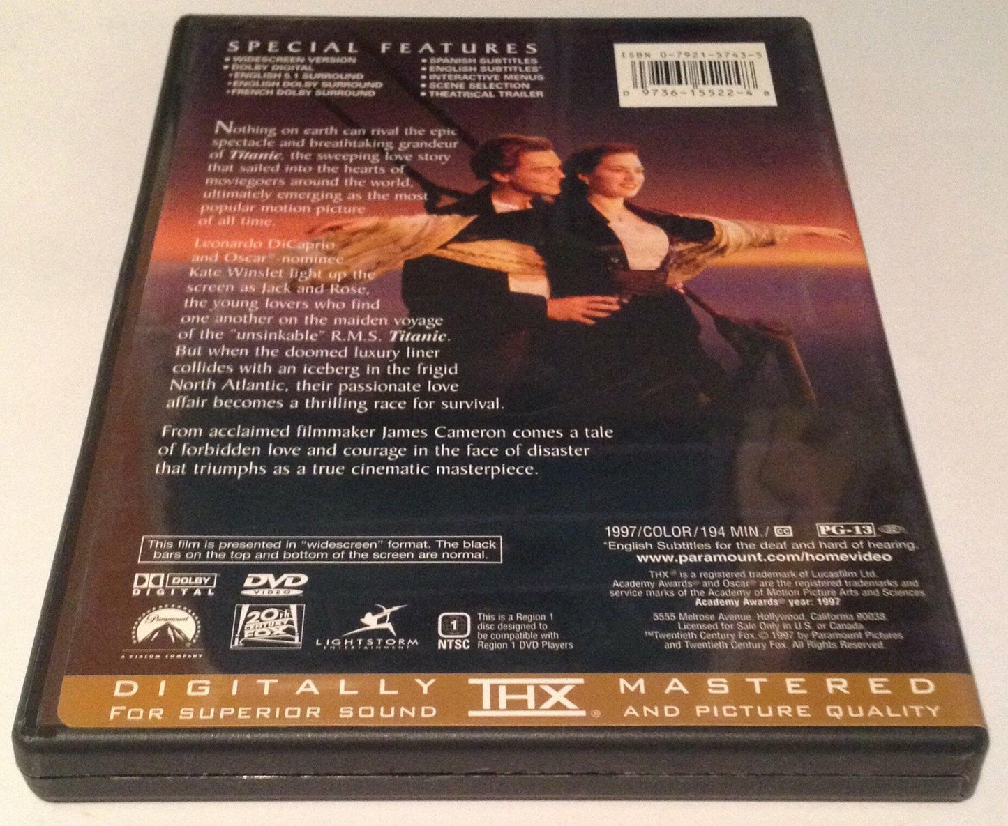Titanic (Widescreen) (Bilingual) [Import] [DVD] - Good