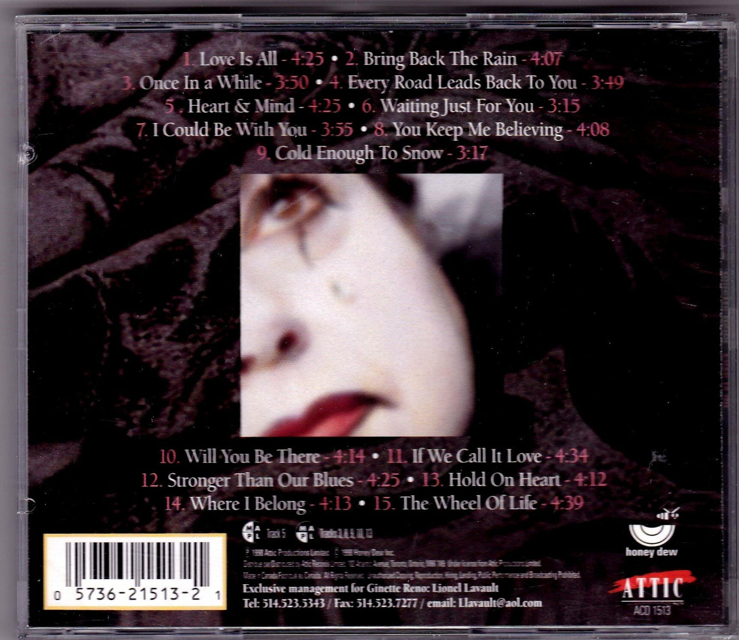 love is all [Audio CD] Ginette Reno - Very Good