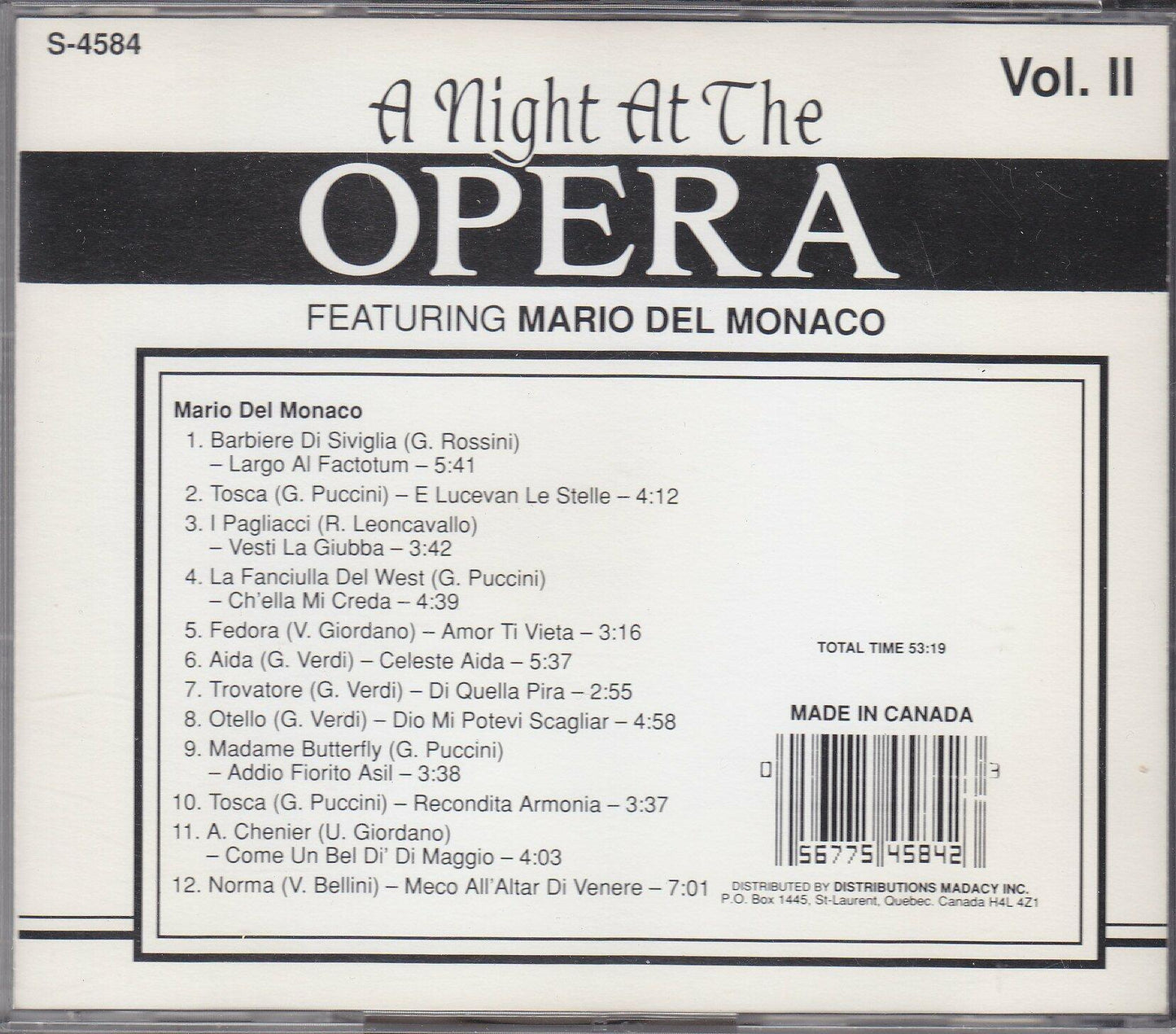A Night At the Opera Vol. 2 [Hardcover] J.K.Rowling