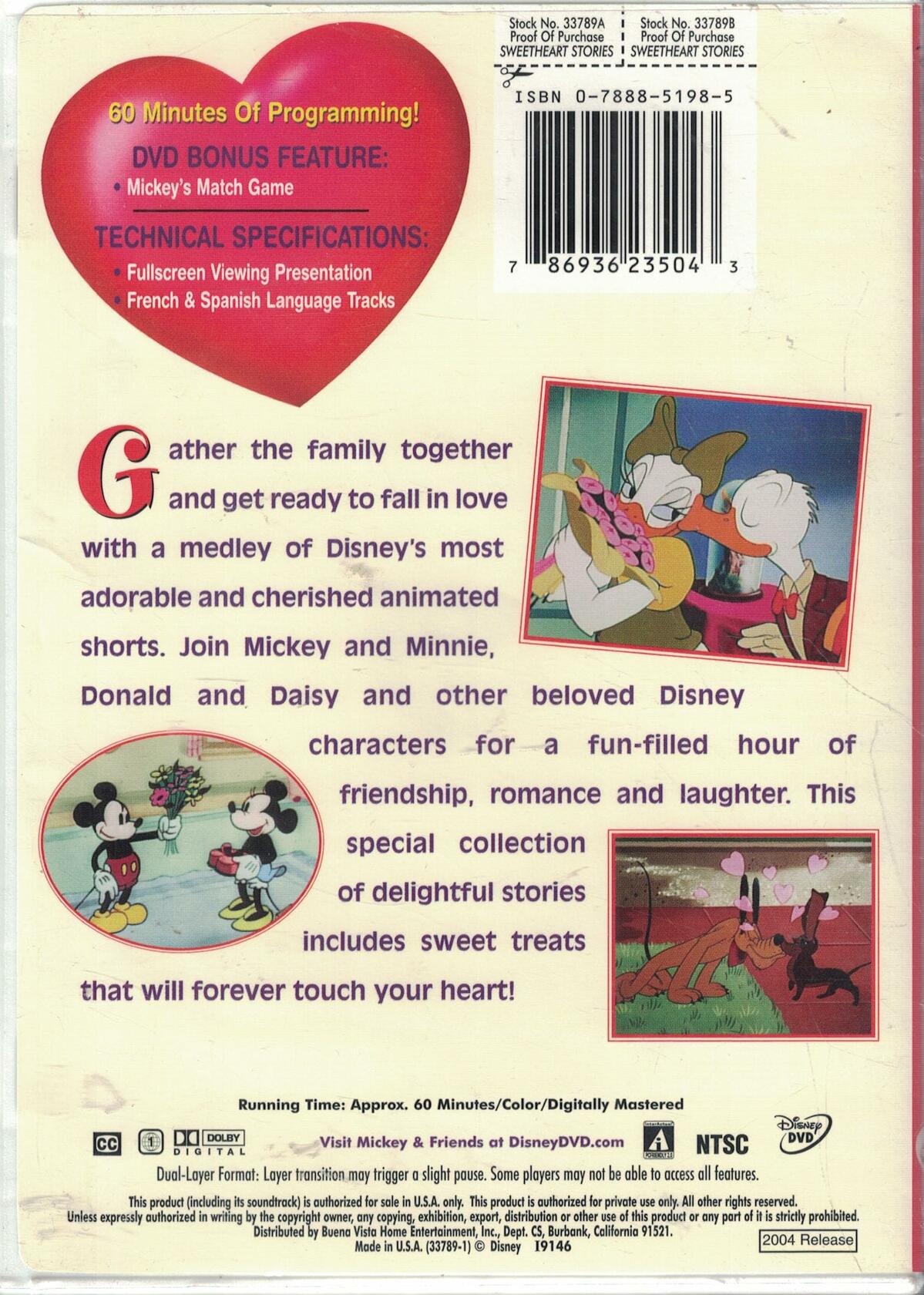 Mickey & Minnie's Sweetheart Stories [DVD]