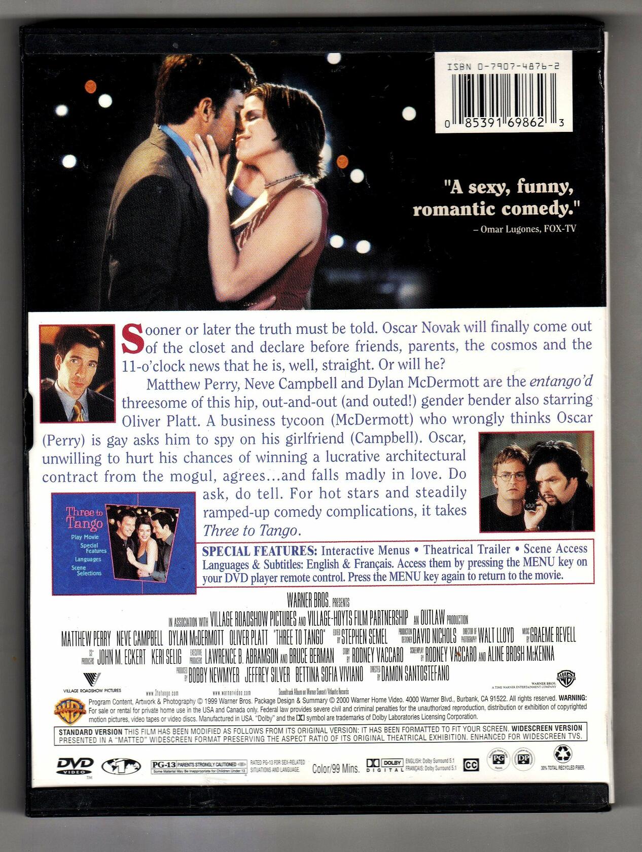 Three to Tango [DVD] - Good