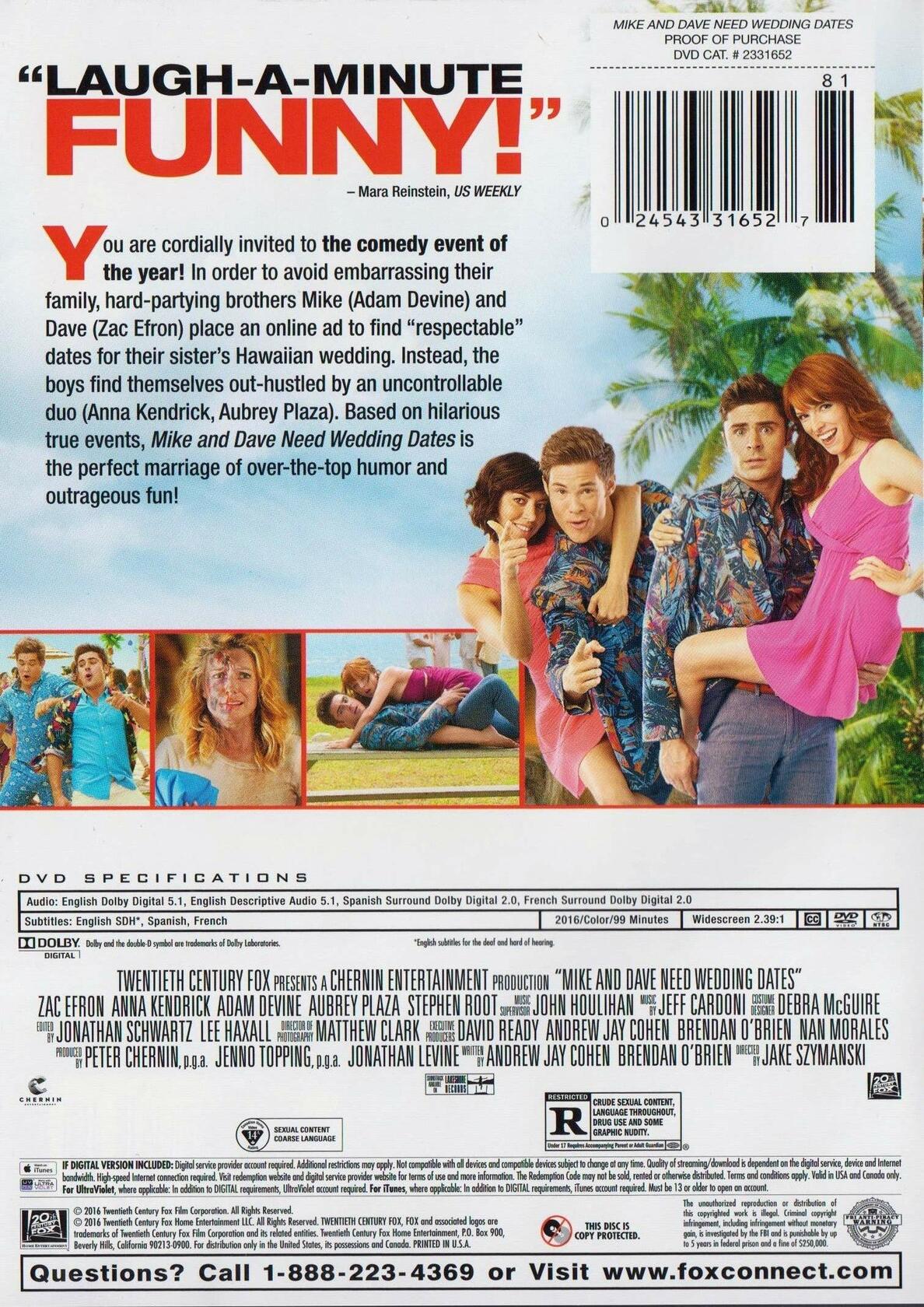 Mike and Dave Need Wedding Dates [DVD]