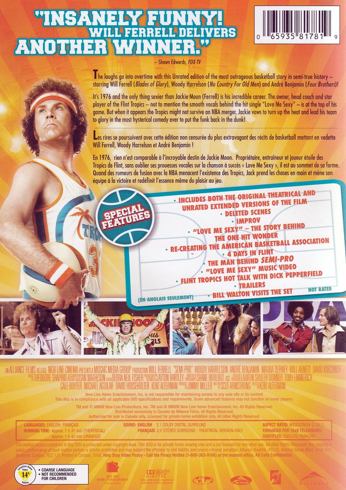 Semi-Pro: Unrated (Bilingual) [DVD] - Good