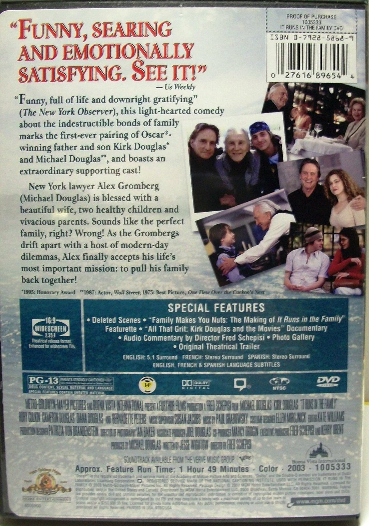 It Runs in the Family (Bilingual) [DVD] - Good