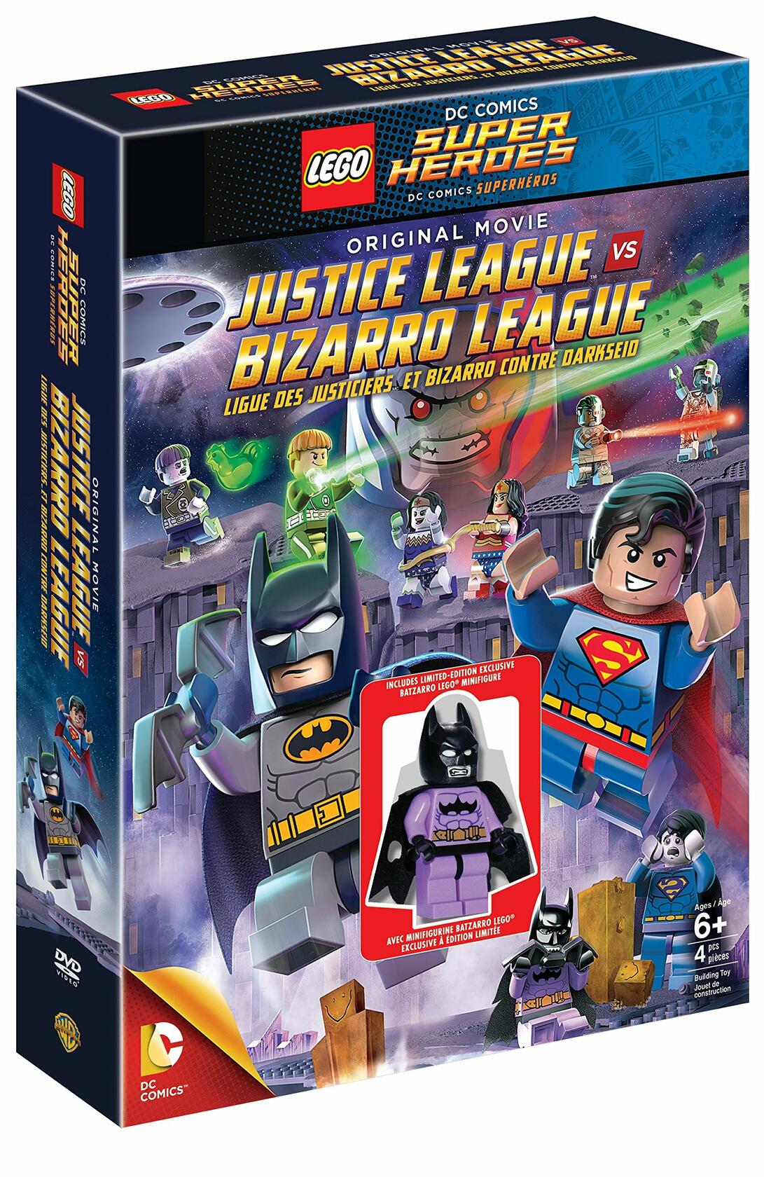 LEGO DC Comics Super Heroes: Justice League vs. Bizarro League with Batzarro Figure (Bilingual) [DVD]