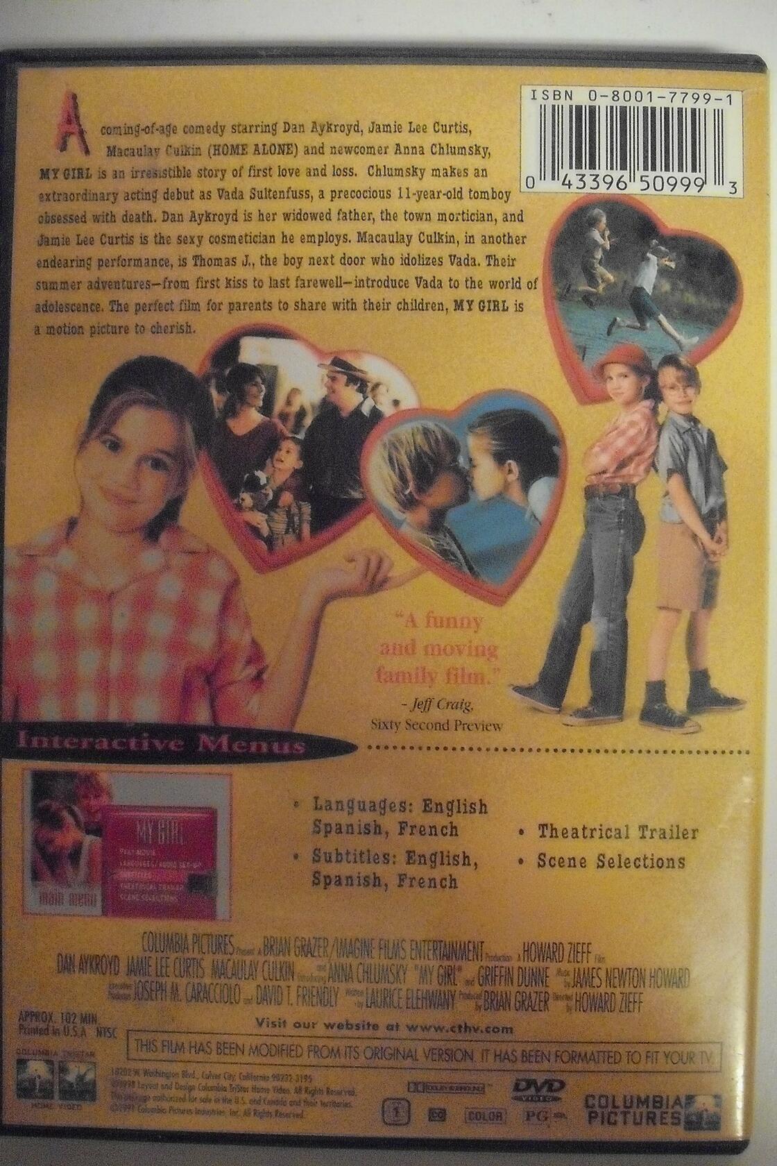 My Girl (Bilingual) [DVD] - Good