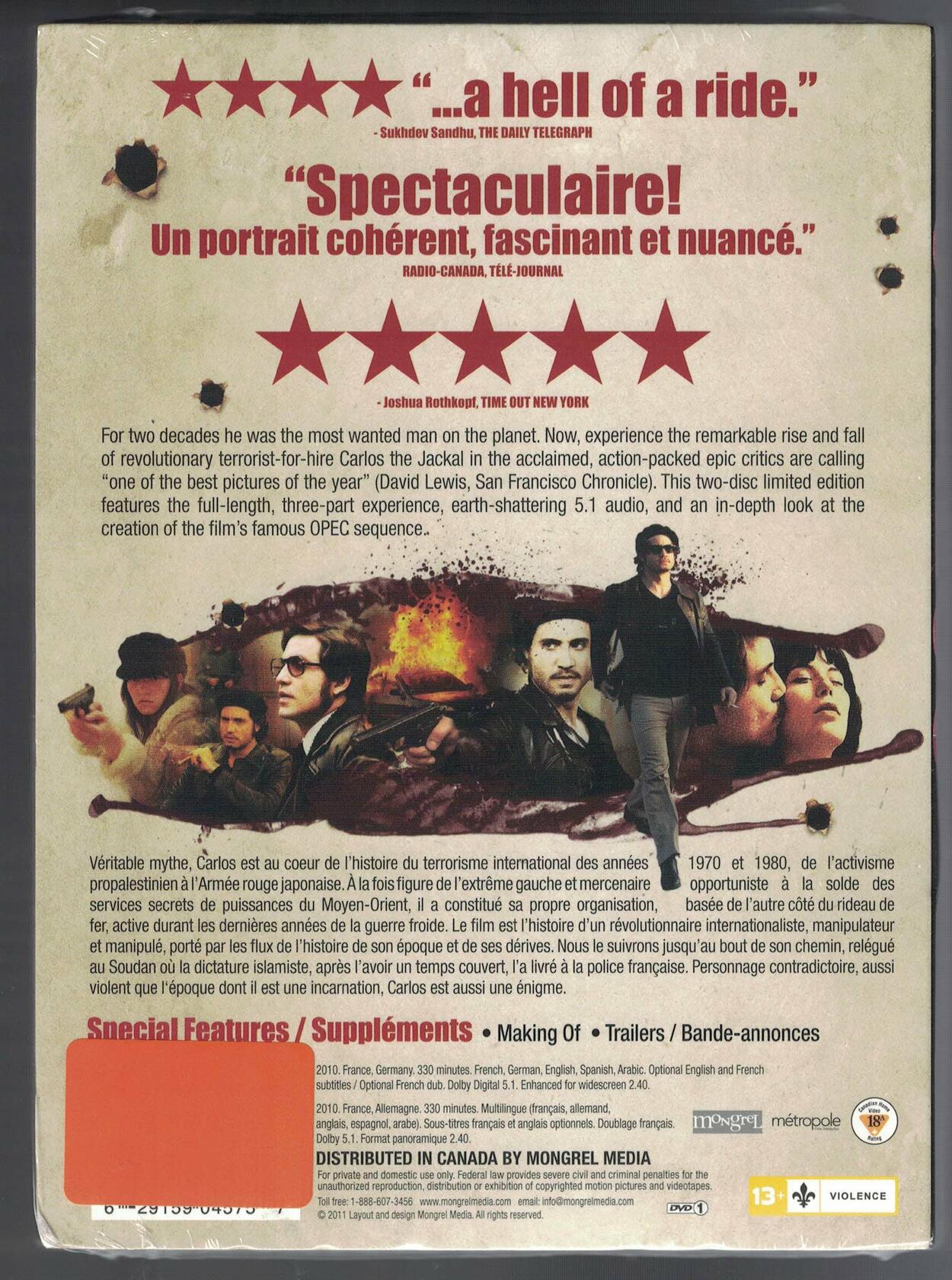 Carlos the Jackal (2-Disc DVD Limited Edition) (Bilingual) [Import] - Good