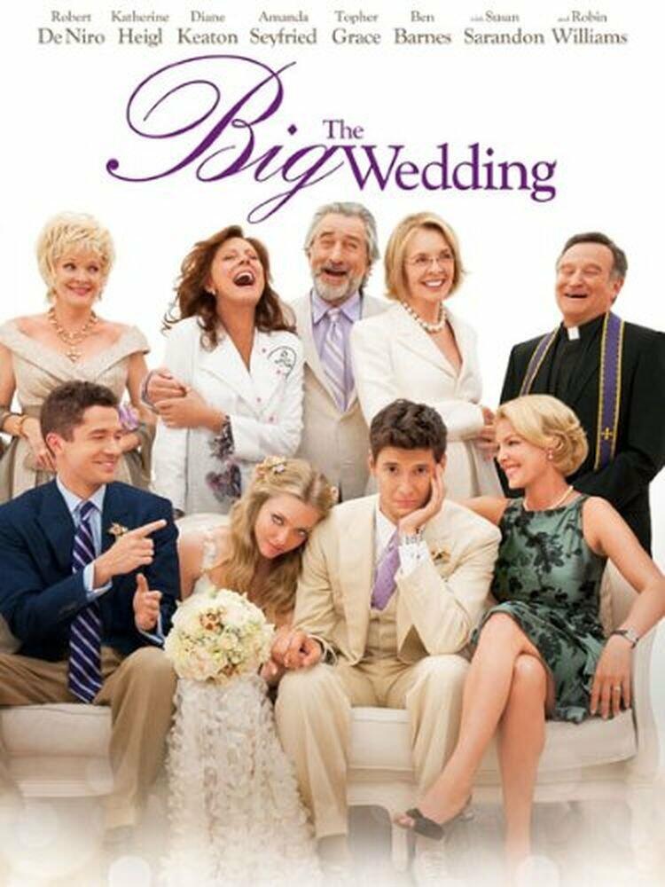The Big Wedding [DVD] Niro, Robert de; Sarandon, Susan; Keaton, Diane; Heigl, Katherine; Seyfried, Amanda; Williams, Robin; Barnes, Ben; Grace, Topher; Ayora, Ana and Zackham, Justin