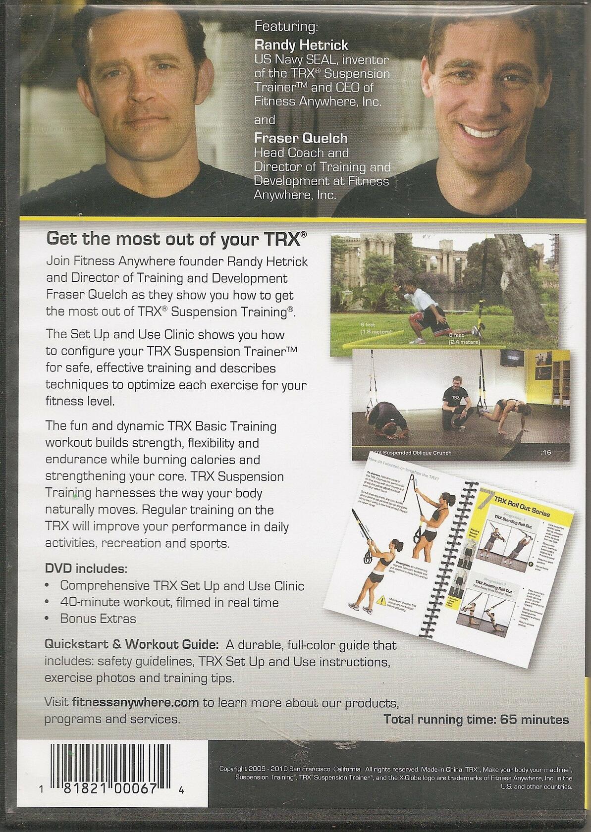 TRX Basic Training: An Introduction to Suspension Training Bodyweight Exercise (DVD) [Unknown Binding] - Good