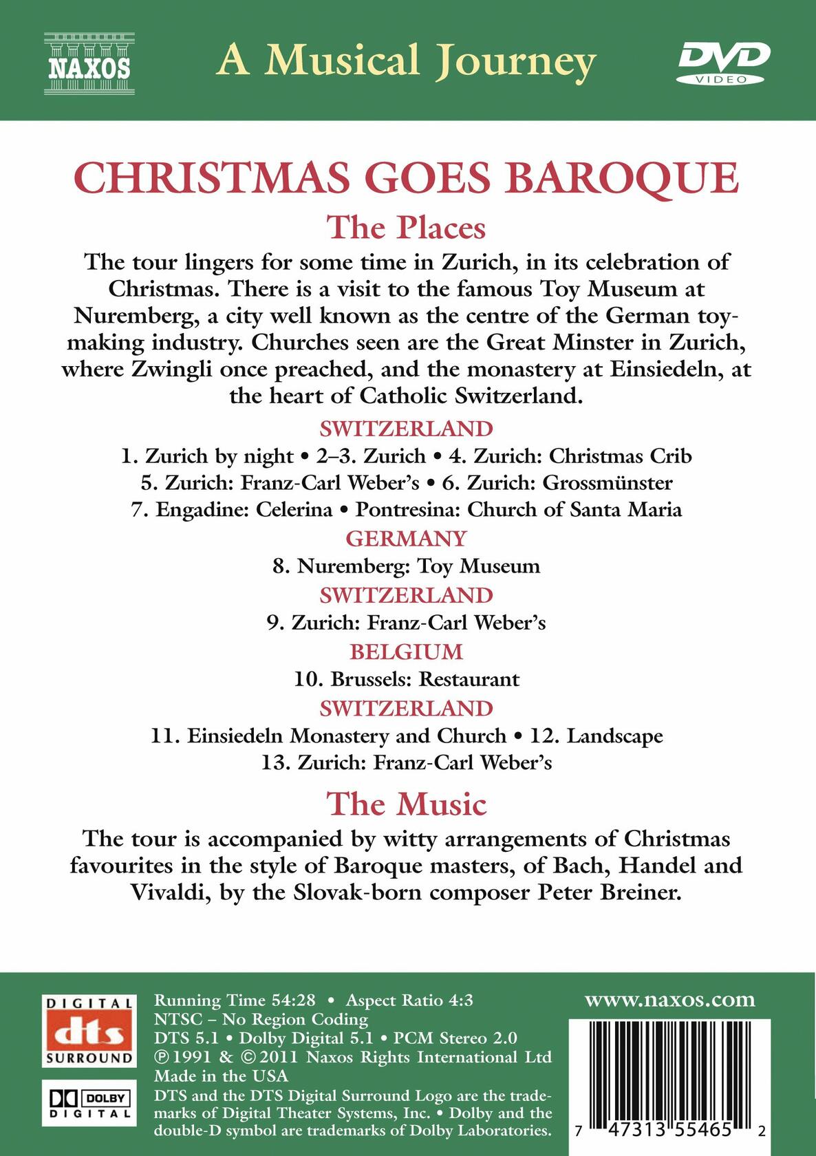 Christmas Goes Baroque: Musical Tour Switzerland [DVD] - Good