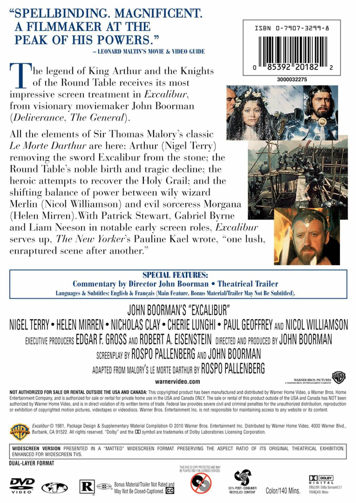 Excalibur [DVD] - Good