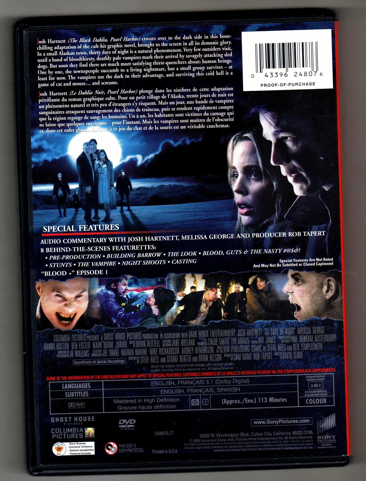 30 Days of Night Bilingual [DVD]