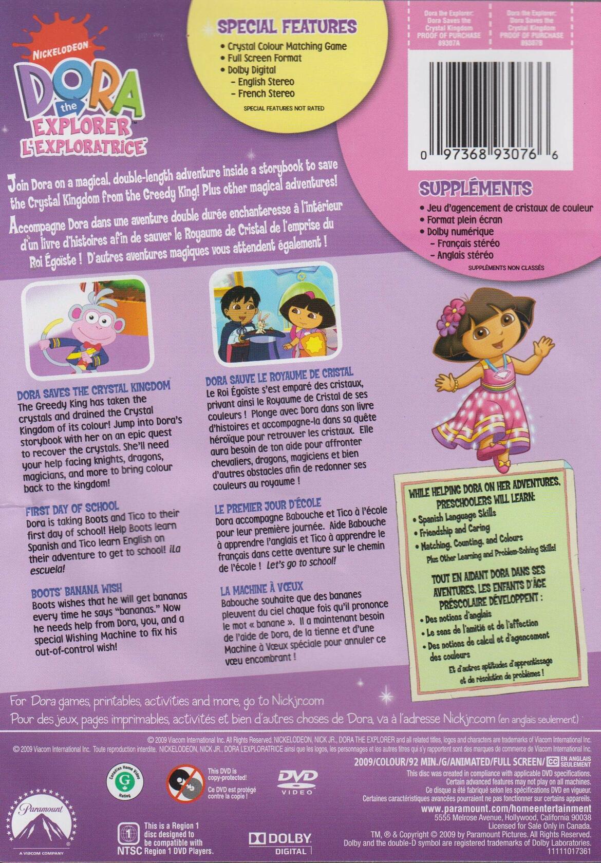 Dora the Explore:r Dora Saves the Day (Bilingue) [DVD] - Good
