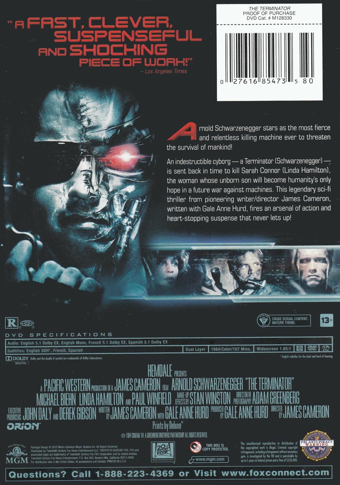The Terminator (Special Edition) (Bilingual) [DVD] - Good