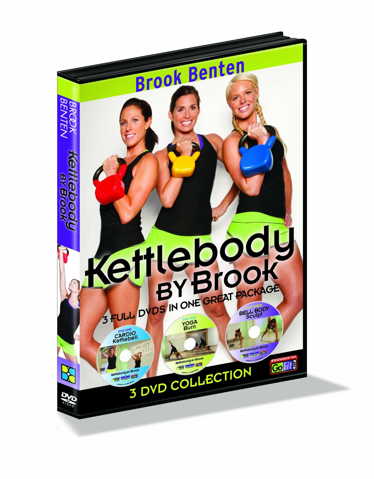 GoFit GF-KBBB Brook Benton Kettlebody by Brook Workout DVD Set, 3 Disk Series - Good