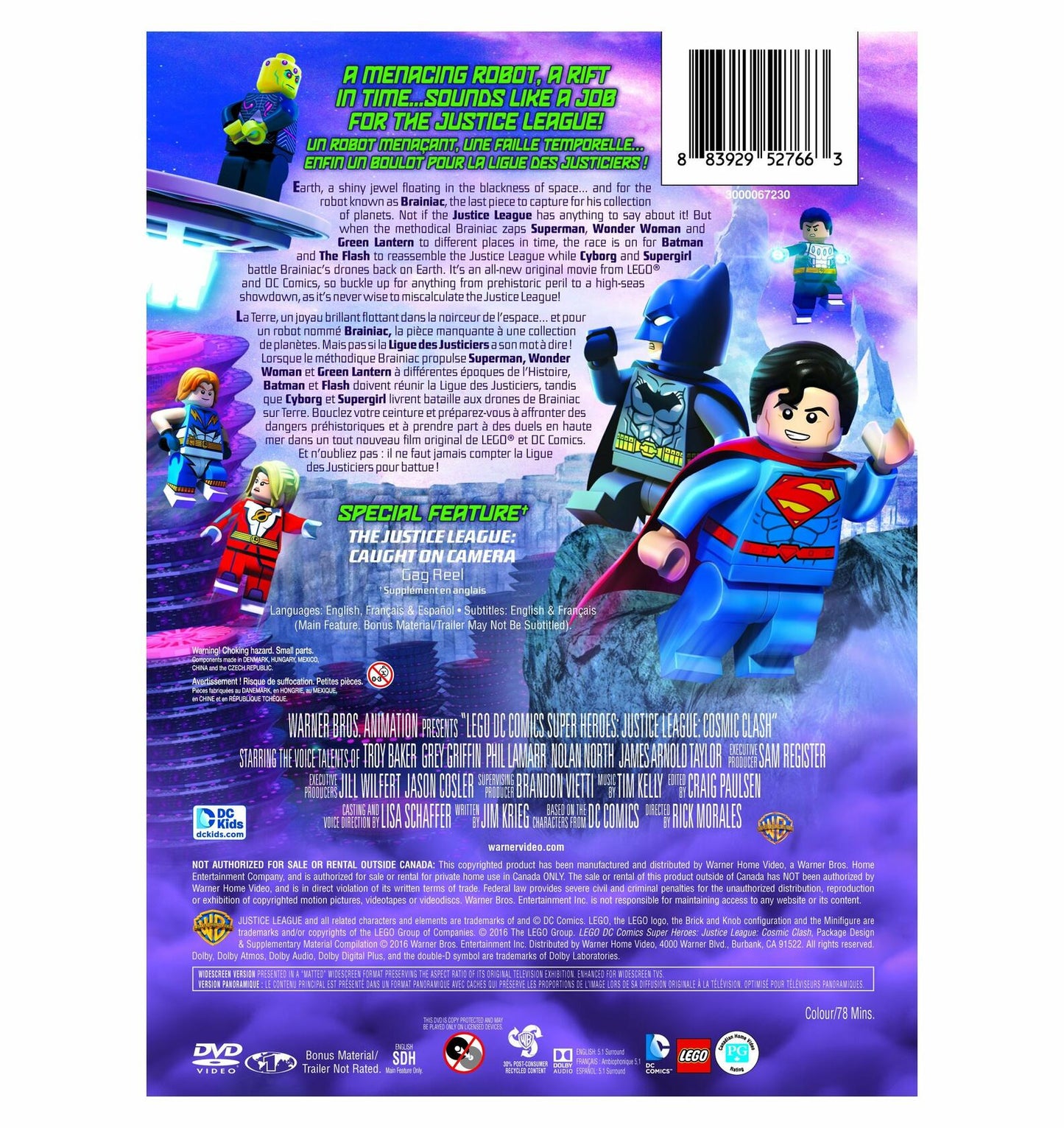 LEGO DC Comics Super Heroes: Justice League: Cosmic Clash [With Figurine] (Bilingual) [DVD]