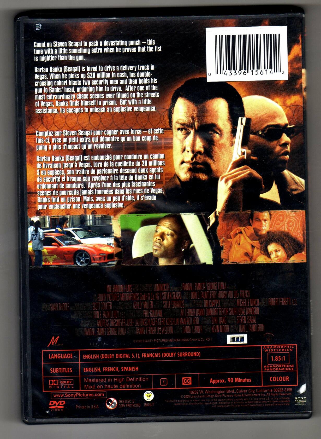 Today You Die Bilingual [DVD] - Good