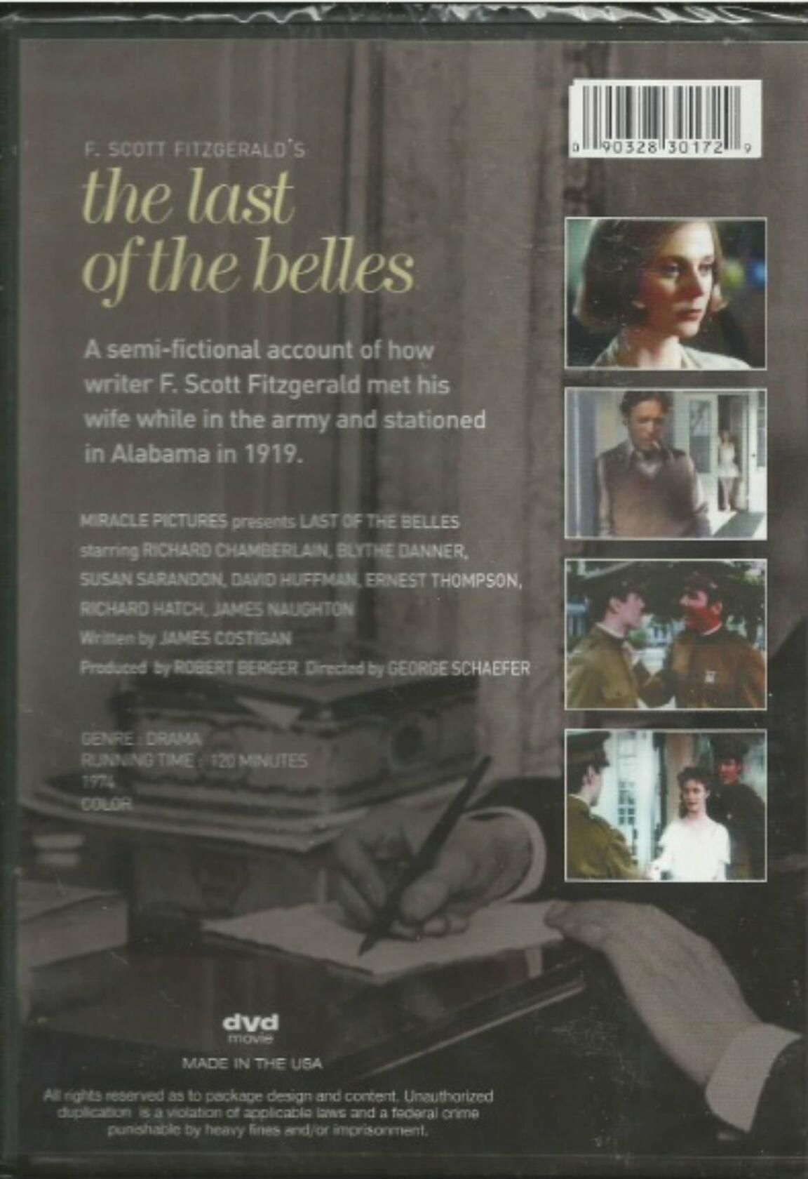 F. Scott Fitzgerald's The Last Of The Belles [DVD] - Good