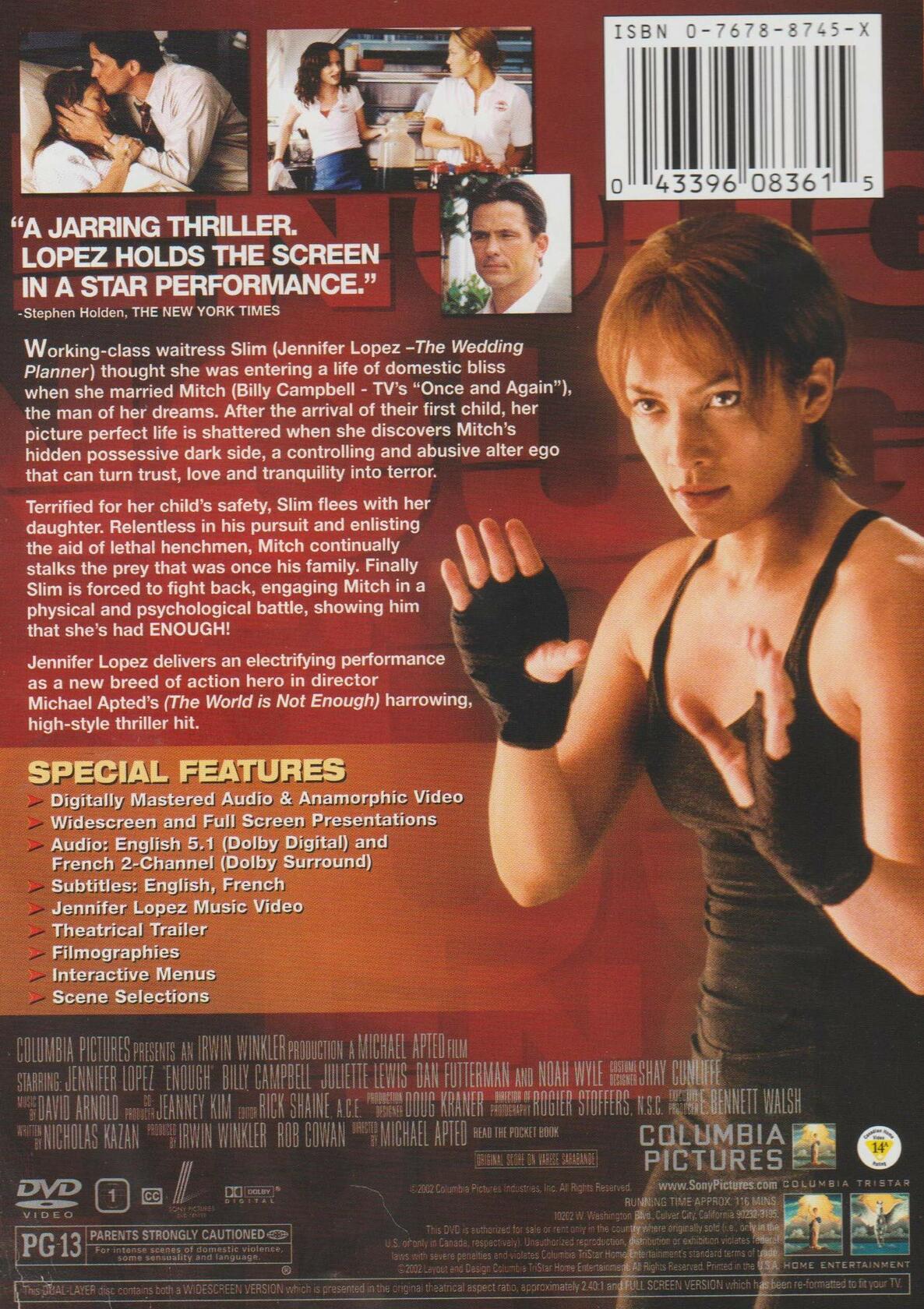 Enough (Bilingual) [DVD] - Good