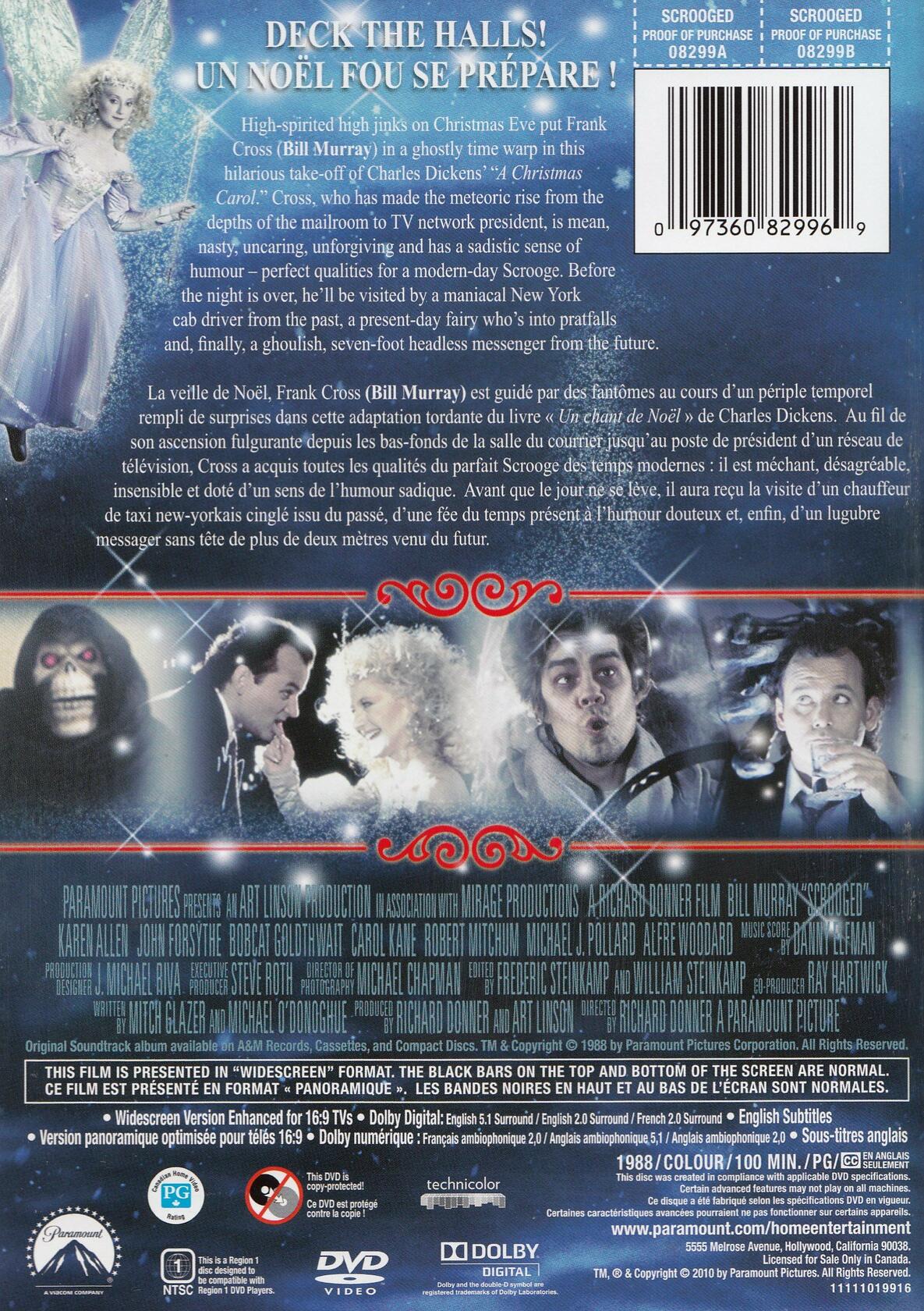 Scrooged (Bilingual Widescreen Edition) [DVD]