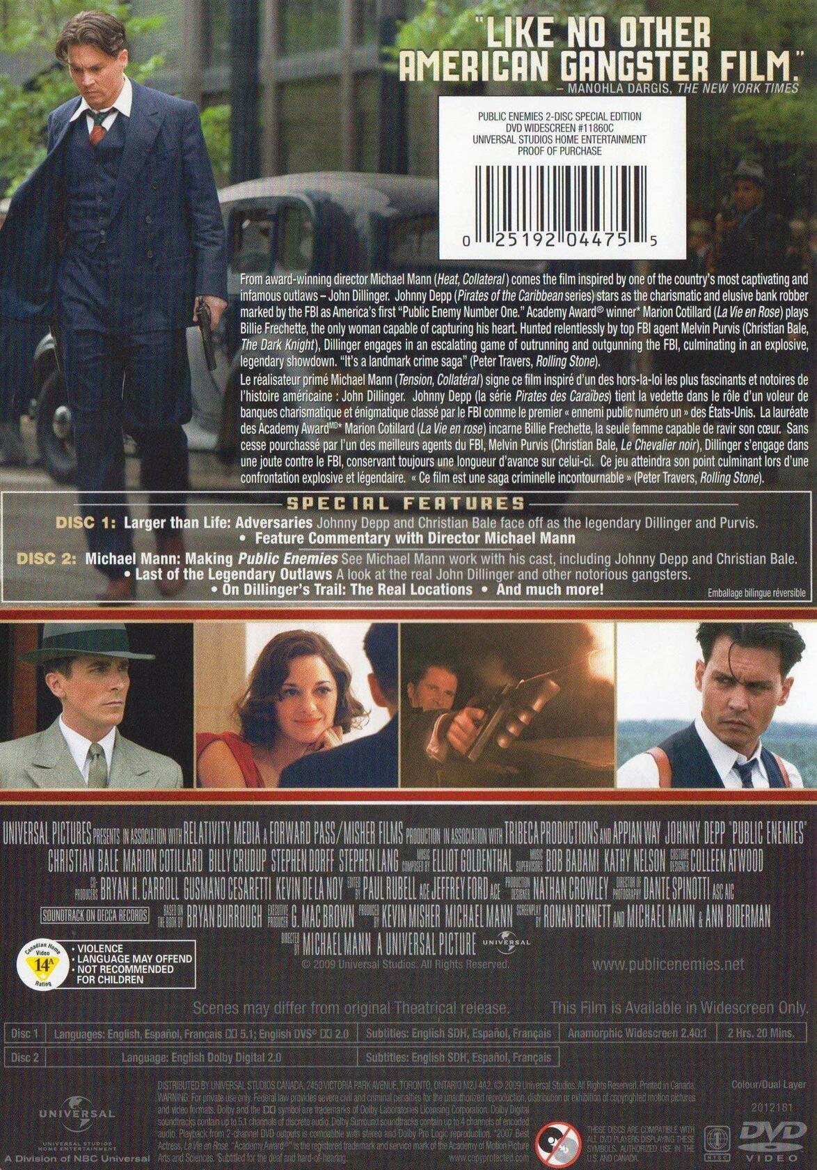 Public Enemies (2-Disc Special Edition) [DVD]