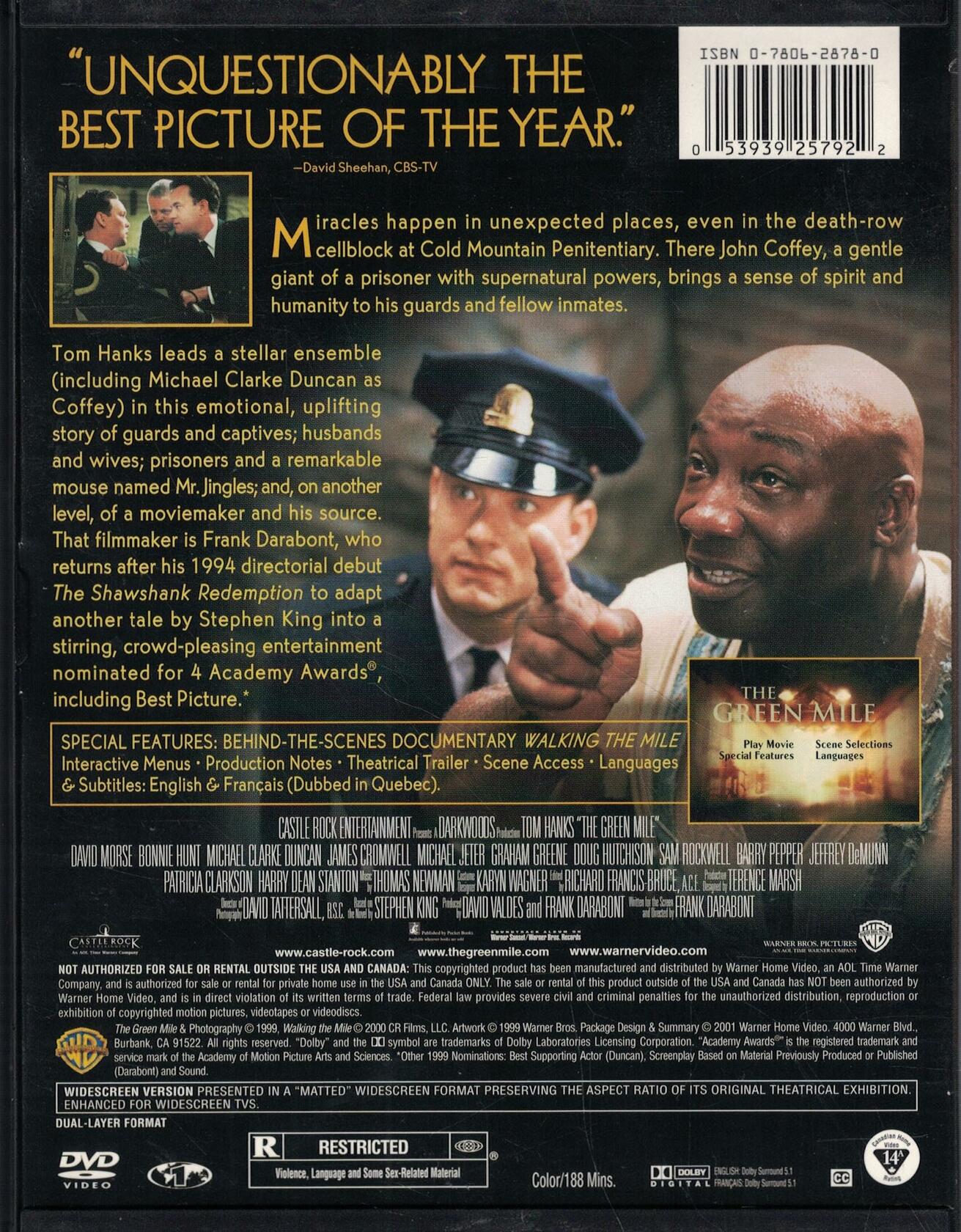The Green Mile (Widescreen) [DVD]