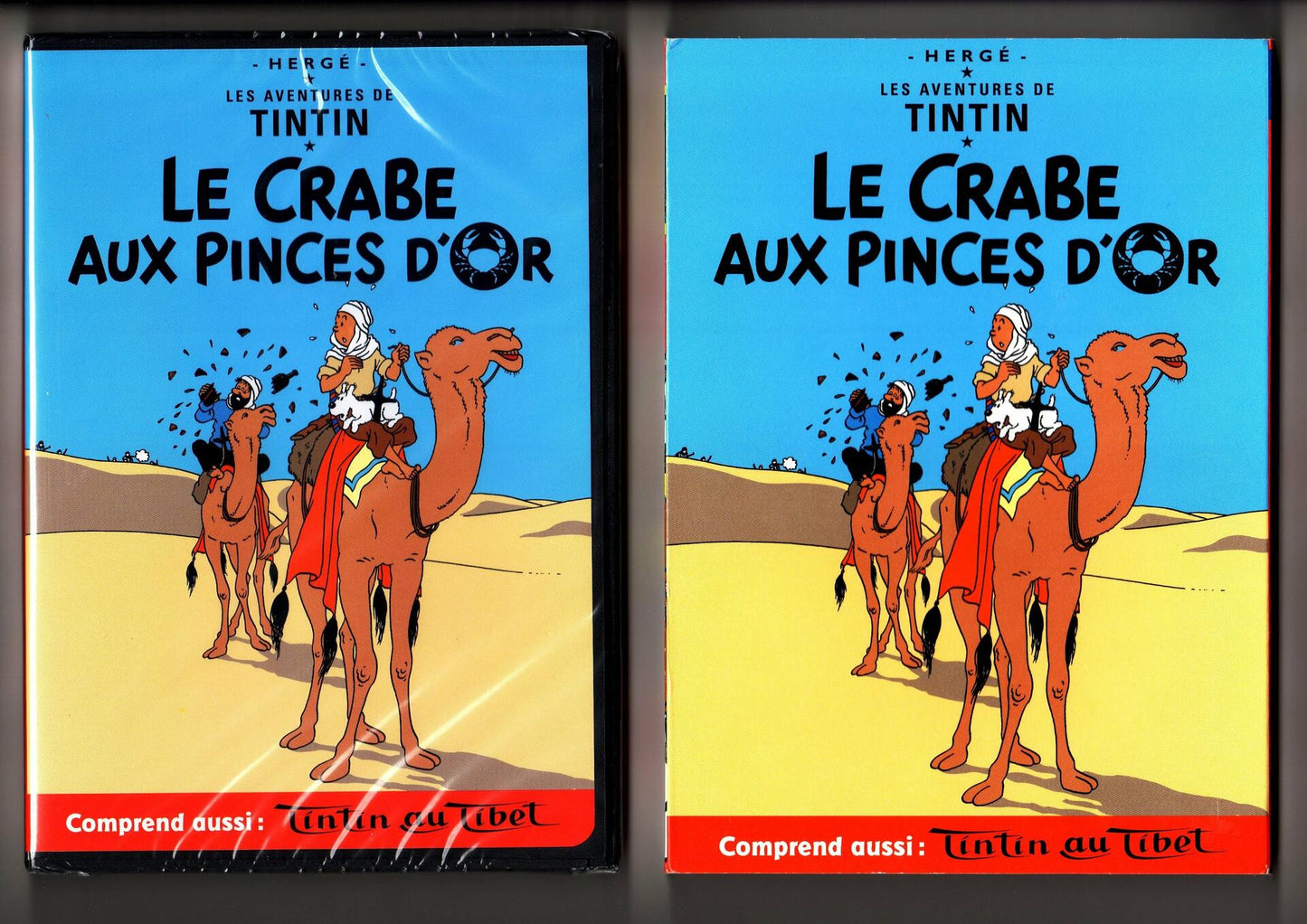 Les Adventures de Tintin, Vol. 6 - Le Crabe aux Pinces d'Or / Tintin au Tibet [DVD] - Good