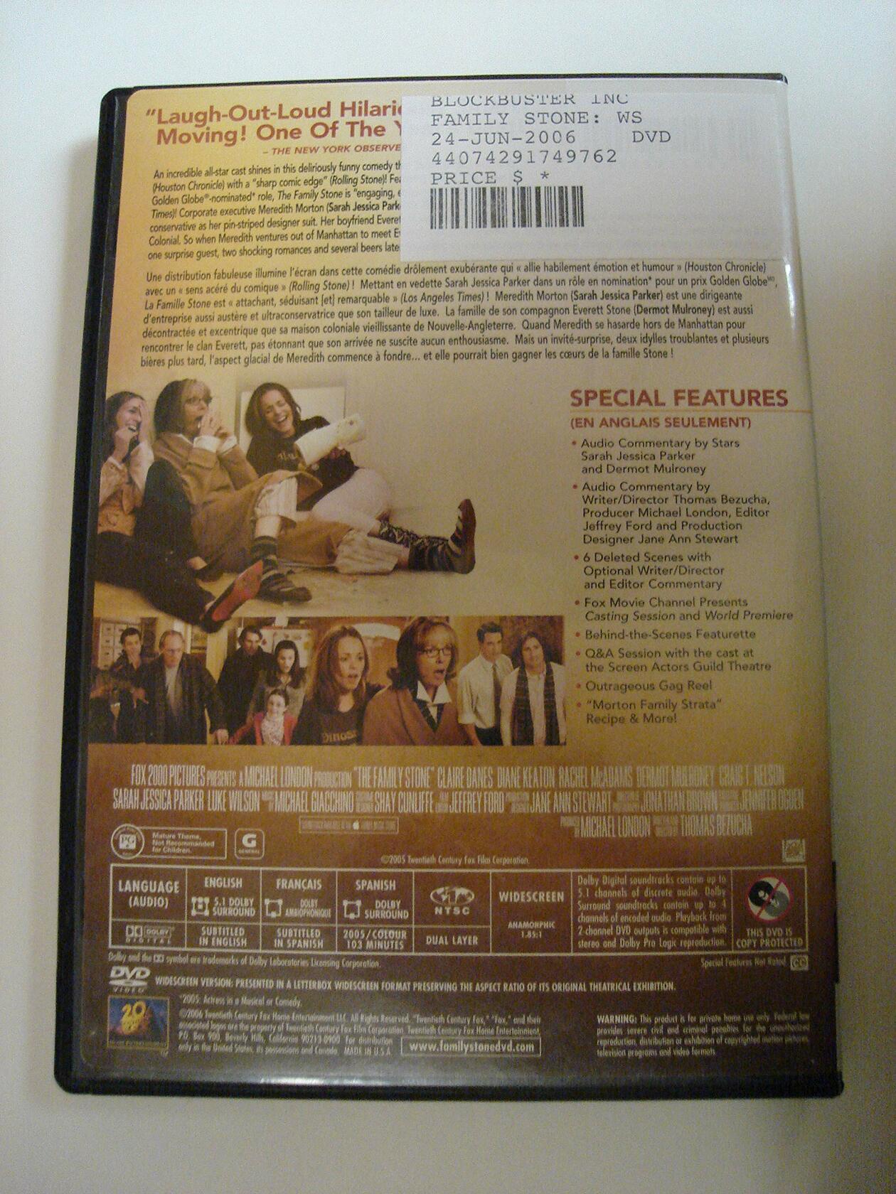 THE FAMILY STONE - Good