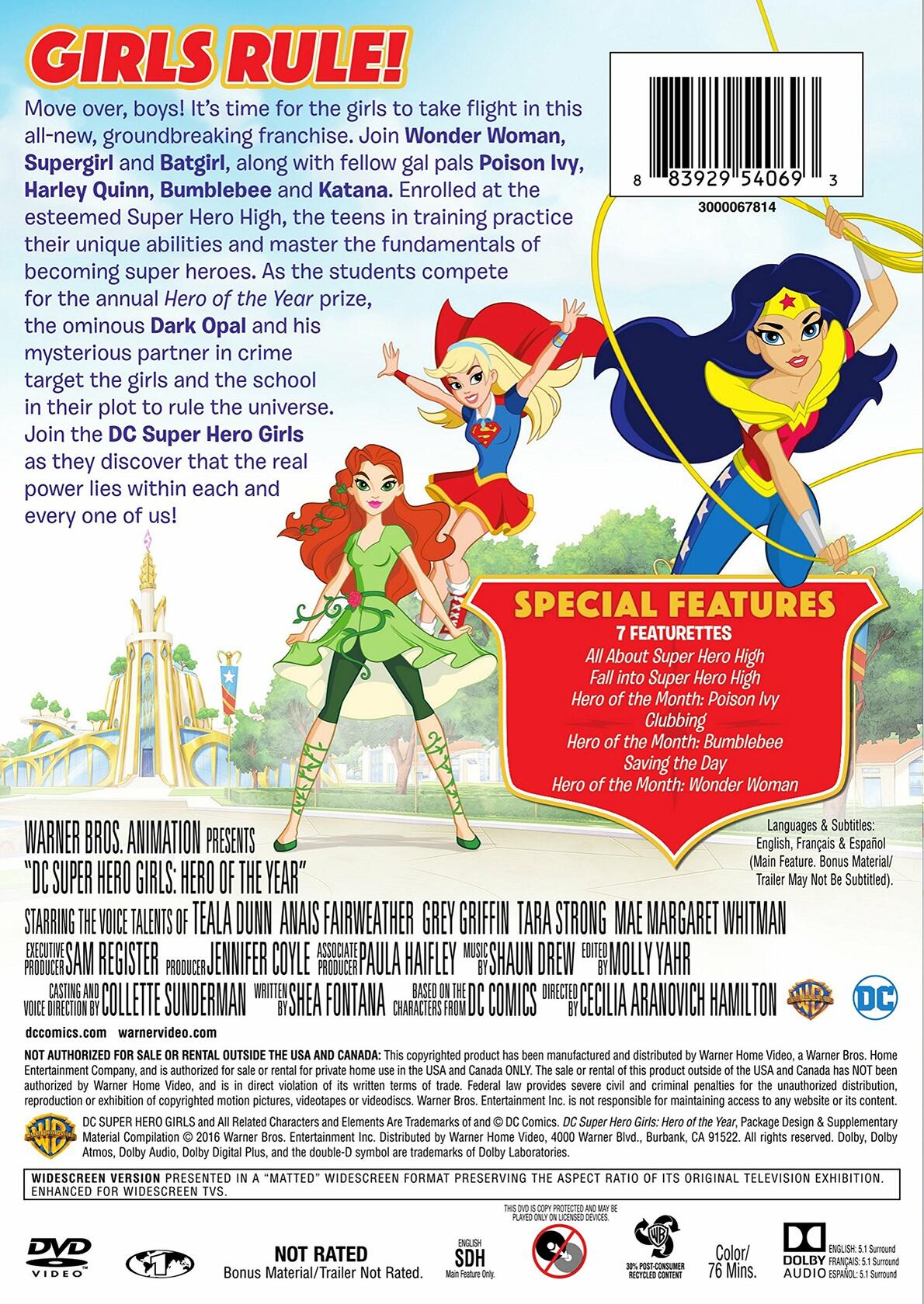 Dc Super Hero Girls: Hero of the Year [Import] [DVD] - Good