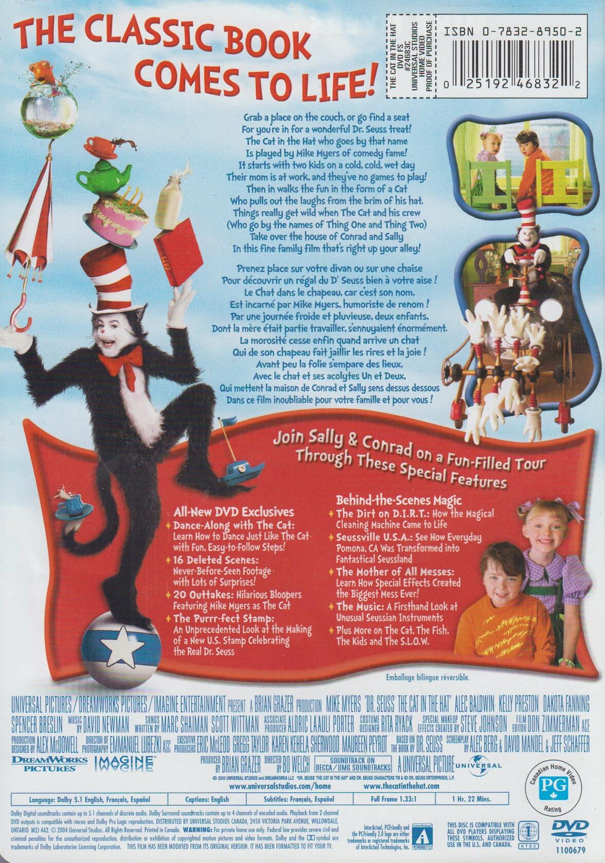 Dr. Seuss' The Cat in the Hat (Full Screen) (Sous-titres français) - Good