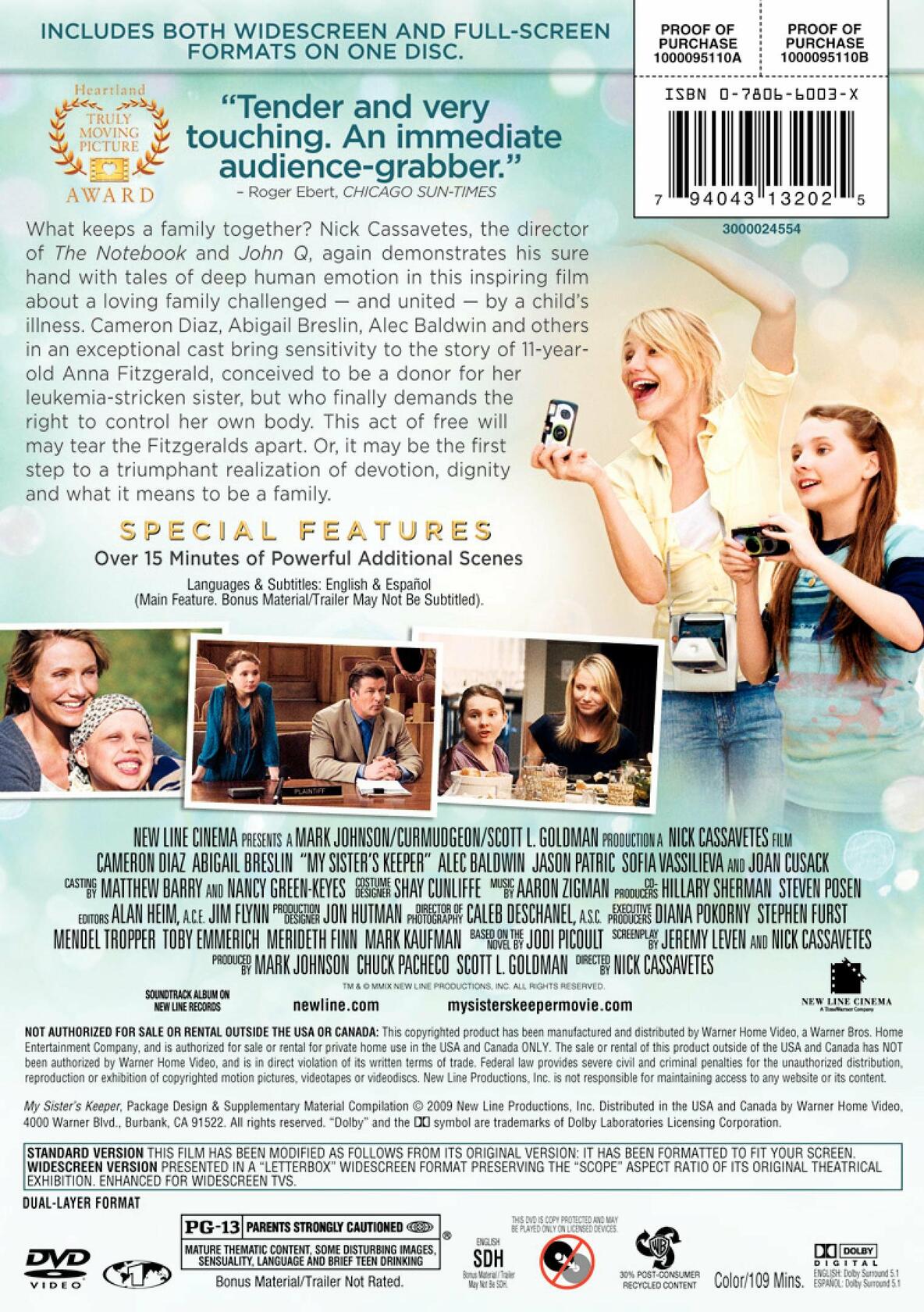My Sister's Keeper [Import] [DVD]