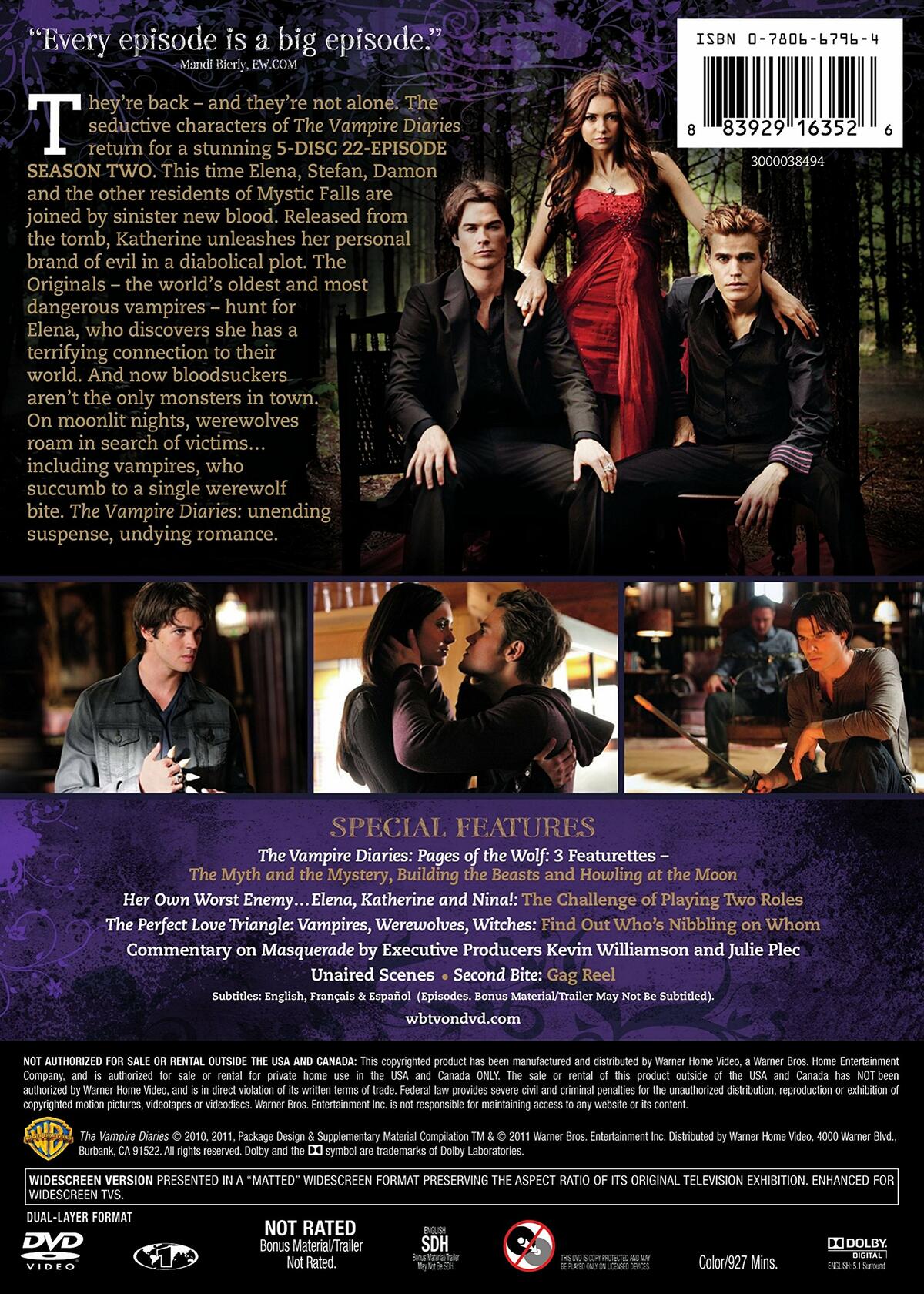 The Vampire Diaries: Season 2 [DVD]
