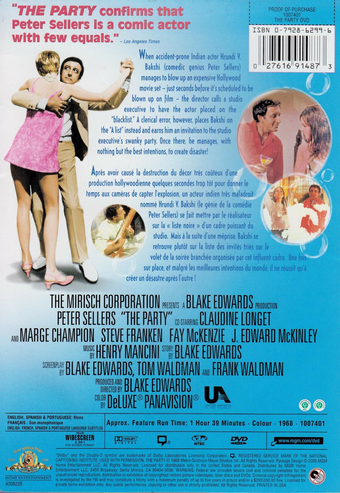 The Party (1968) [DVD] - Good
