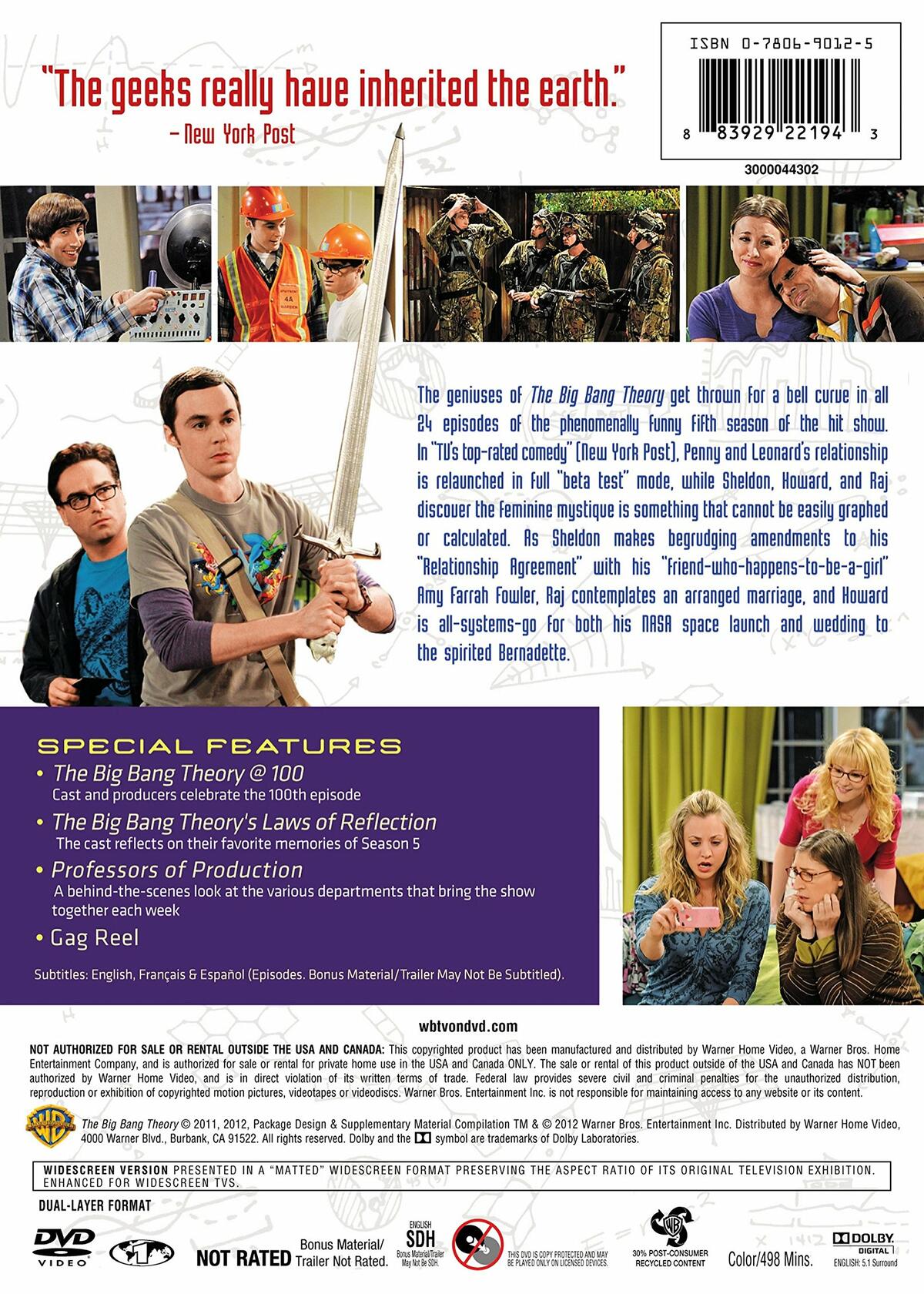 The Big Bang Theory: The Complete Fifth Season [DVD]