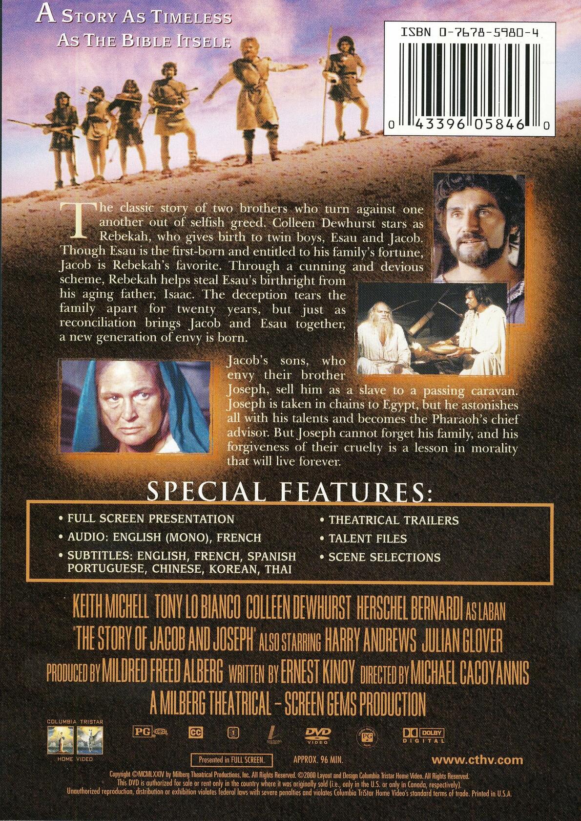 The Story of Jacob and Joseph (Bilingual) [DVD] - Good