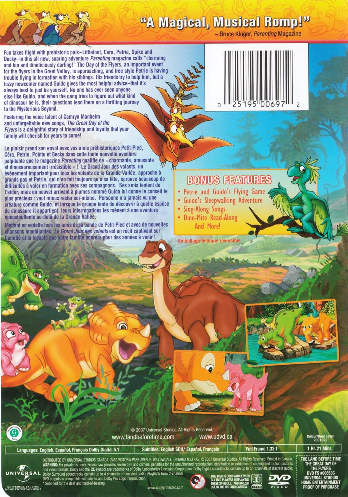 The Land Before Time: The Great Day of the Flyers (Bilingual) [DVD] - Good