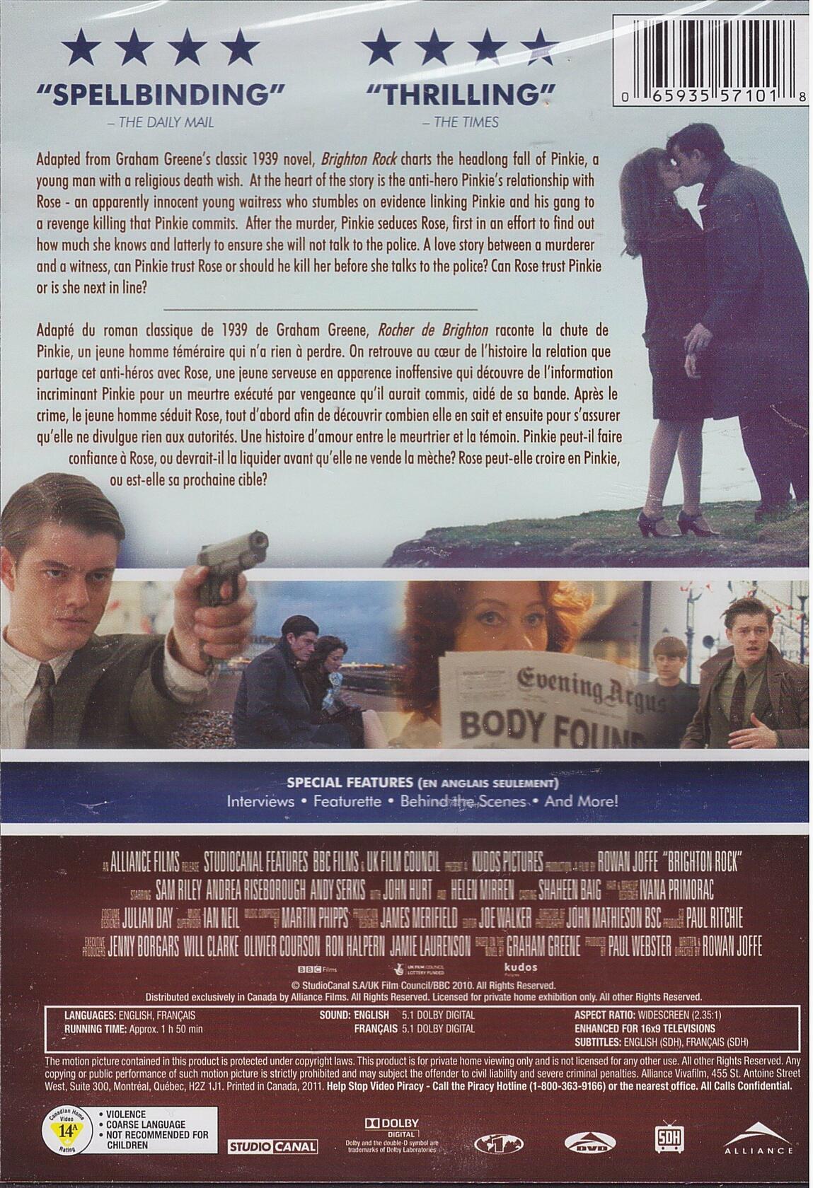 Brighton Rock (Bilingual) [DVD] - Good