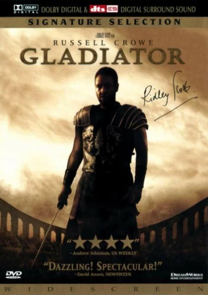 Gladiator (2 Discs) Russell Crowe; Joaquin Phoenix; Connie Nielsen; Oliver Reed; Richard Harris; Derek Jacobi; Djimon Hounsou; David Schofield; John Shrapnel; Tomas Arana; Ralf Moeller; Spencer Treat Clark; Ridley Scott; David Franzoni; John Log.. - Good