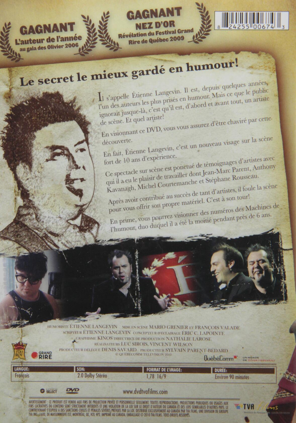 LANGEVIN;ETIENNE ETIENNE LANGEVIN [DVD]